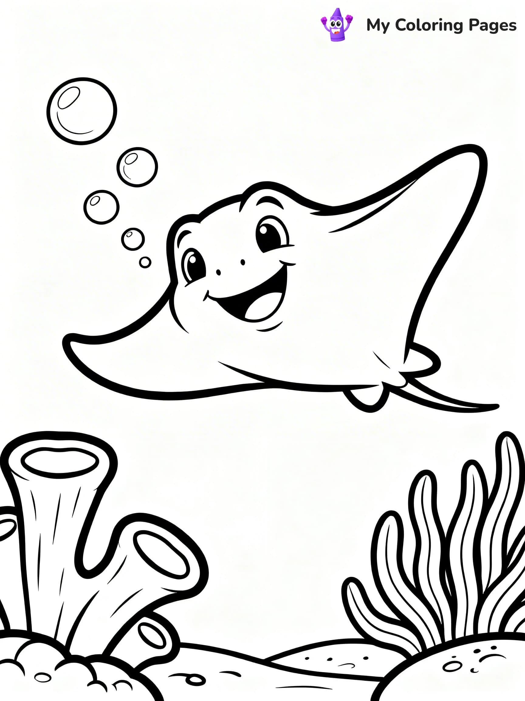 Stingray Coloring Pages - 19