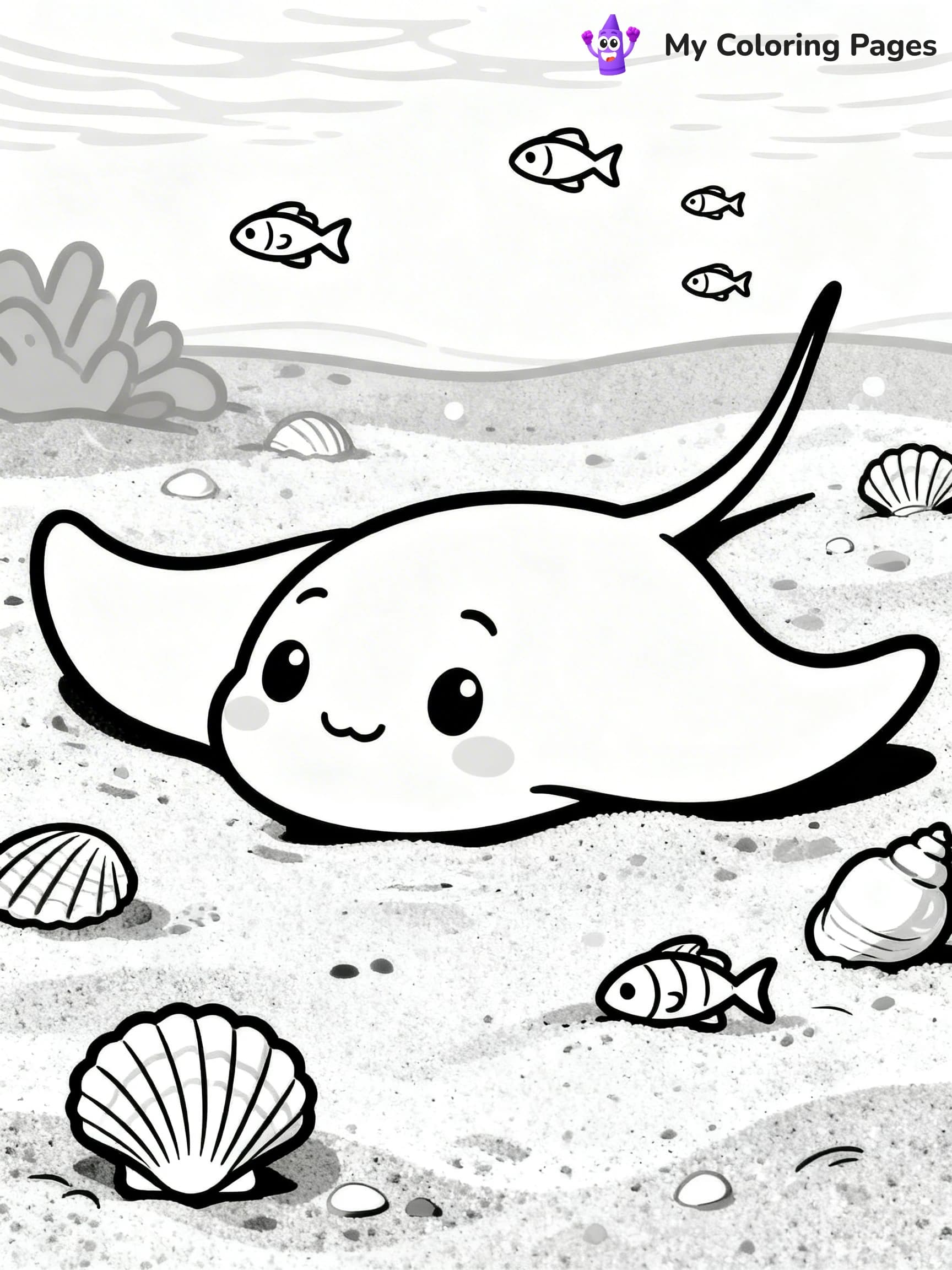 Stingray Coloring Pages - 18