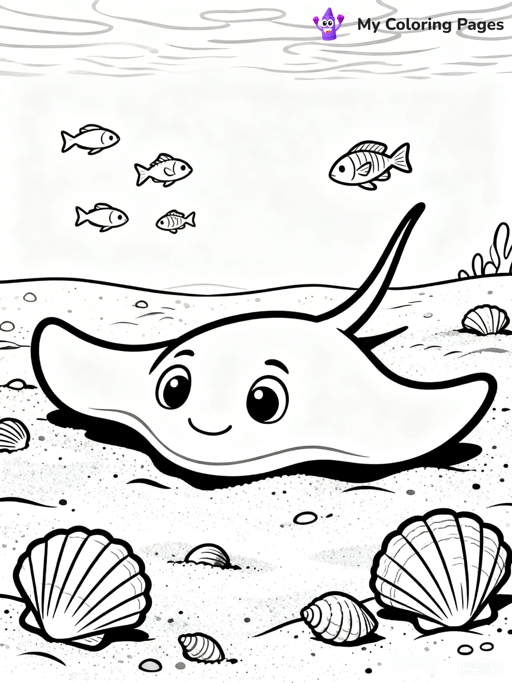 Stingray Coloring Pages - 16