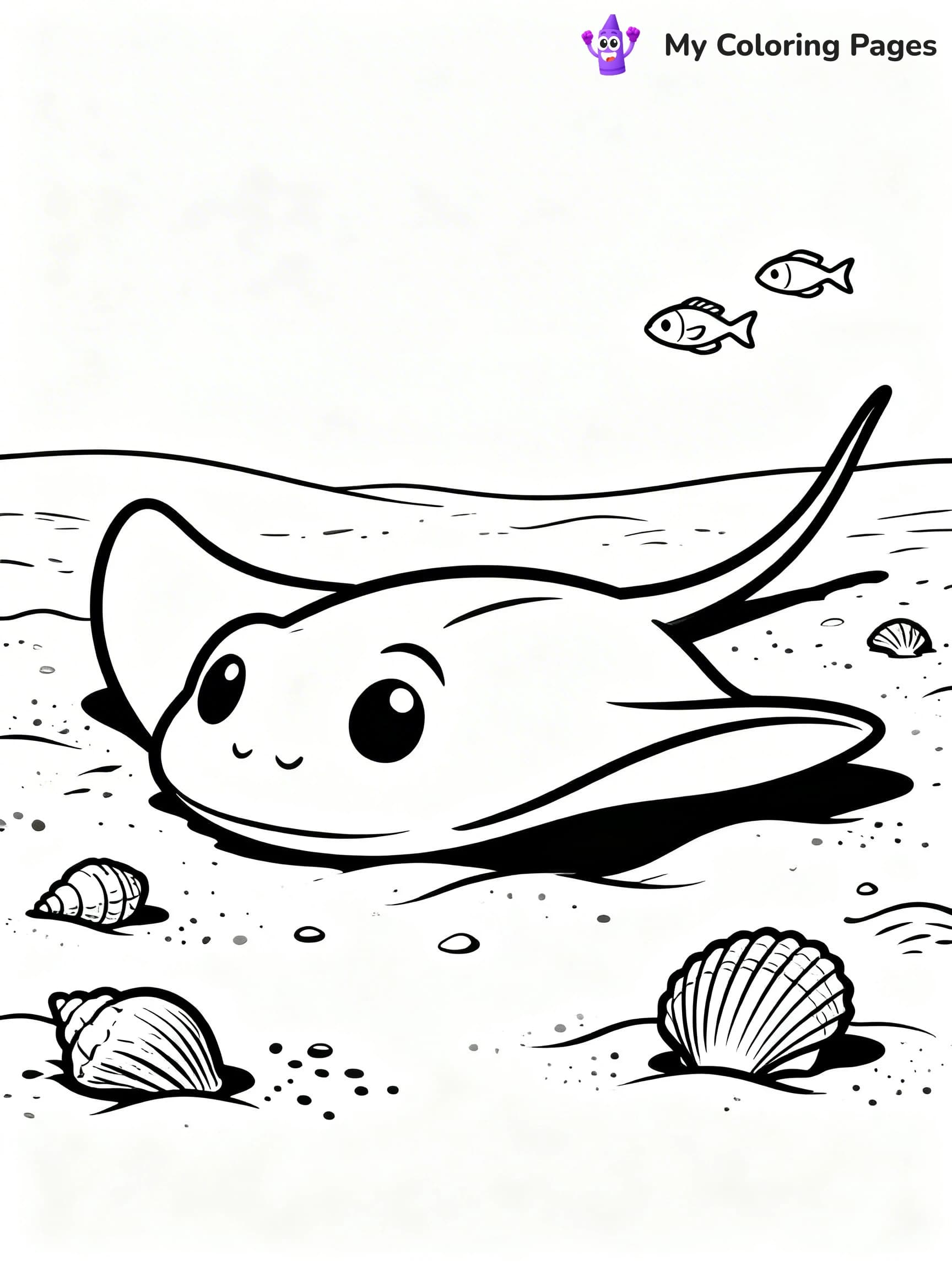 Stingray Coloring Pages - 15