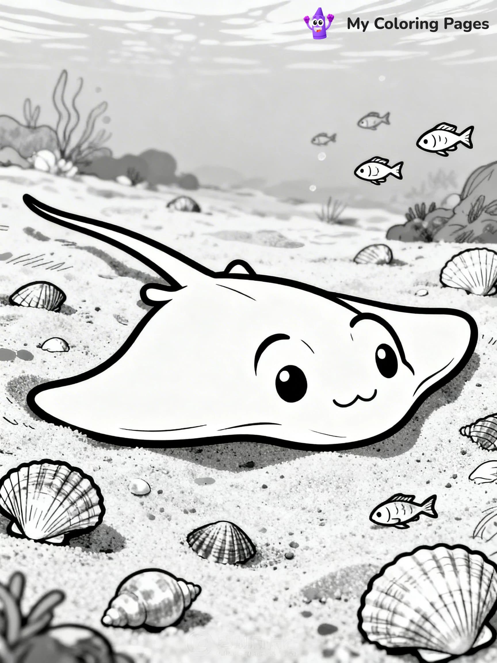 Stingray Coloring Pages - 14