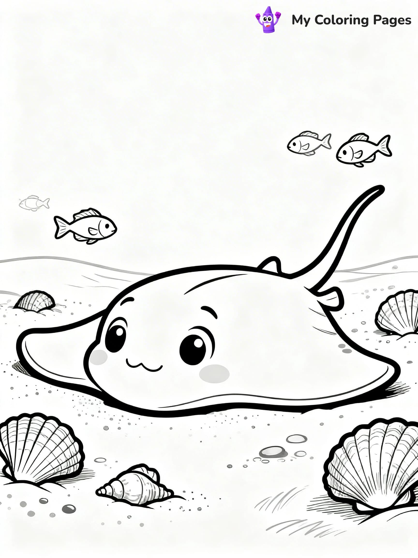 Stingray Coloring Pages - 13