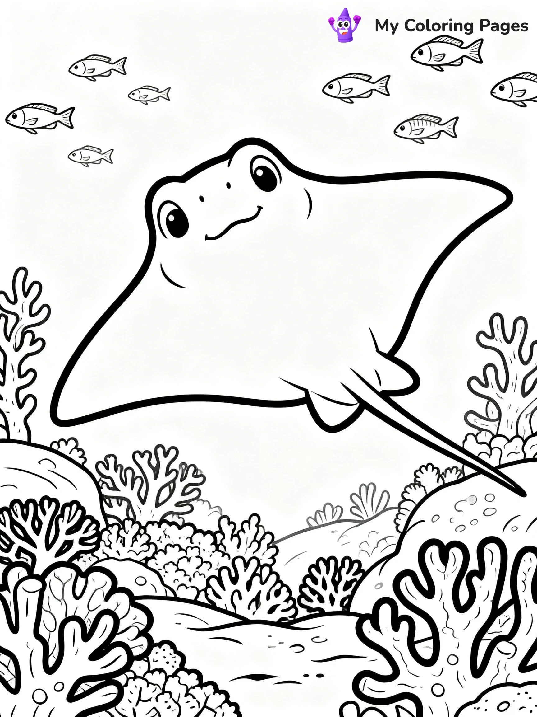 Stingray Coloring Pages - 12