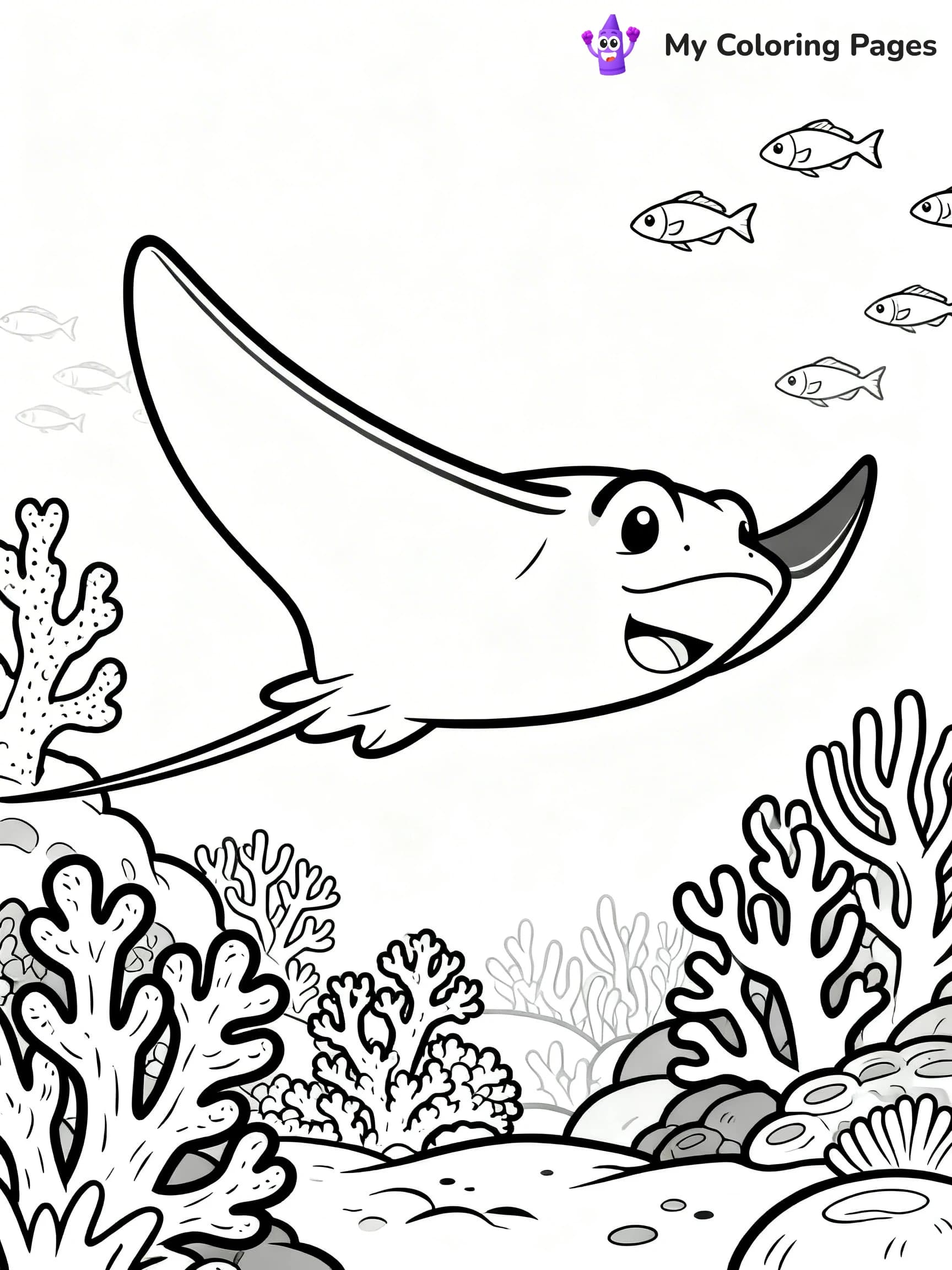 Stingray Coloring Pages - 11