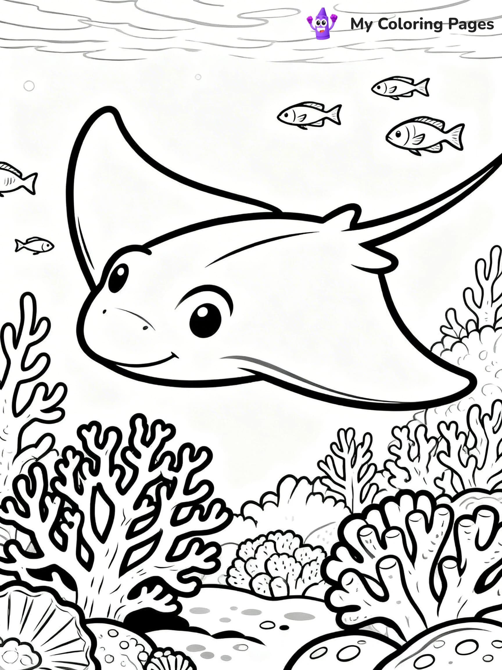 Stingray Coloring Pages - 10