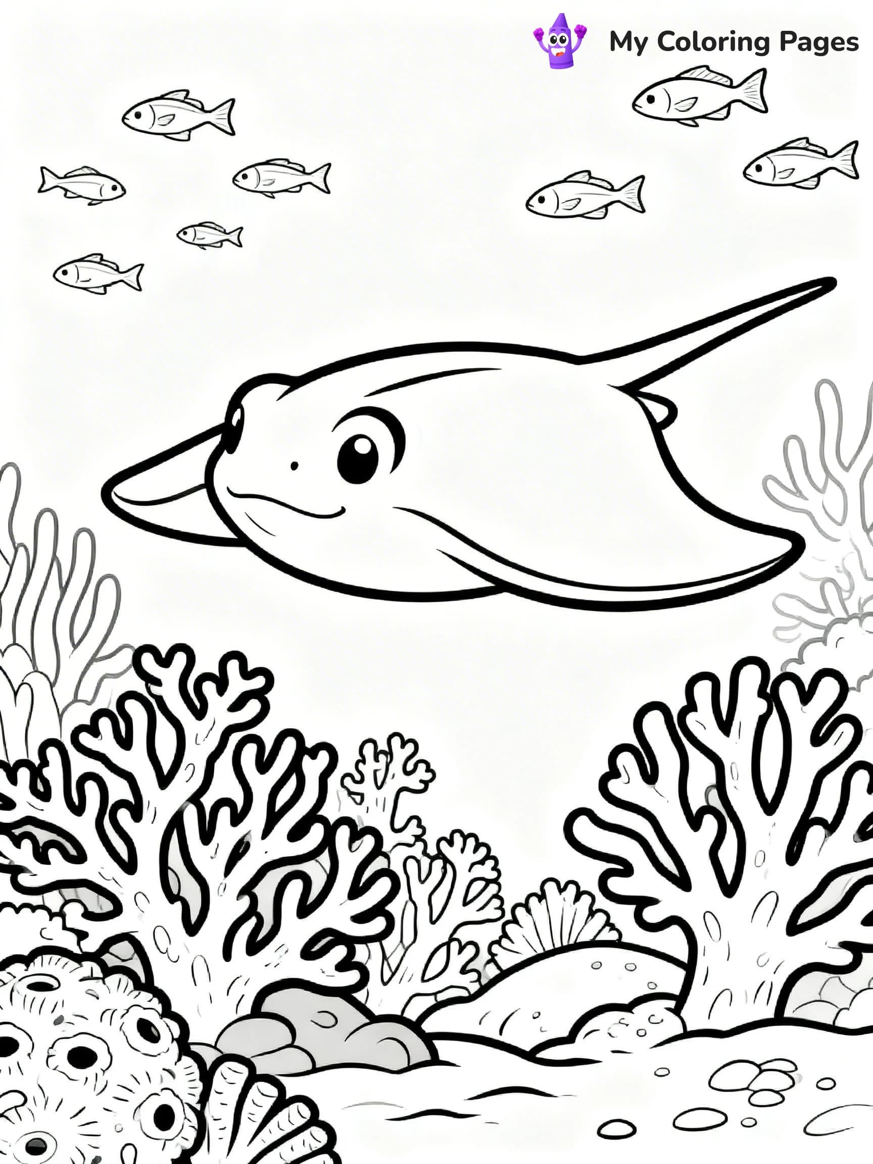 Stingray Coloring Pages - 8
