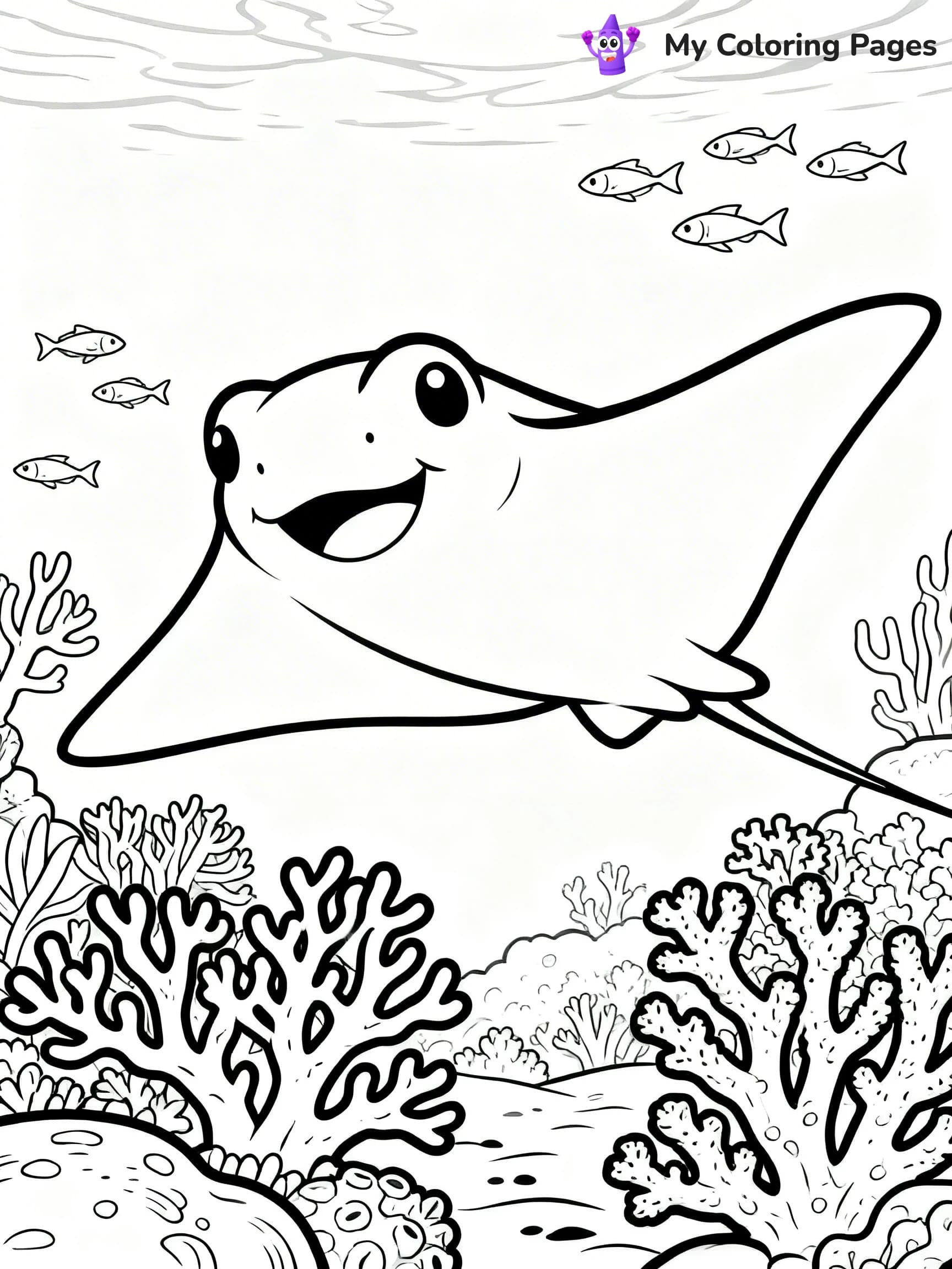 Stingray Coloring Pages - 7