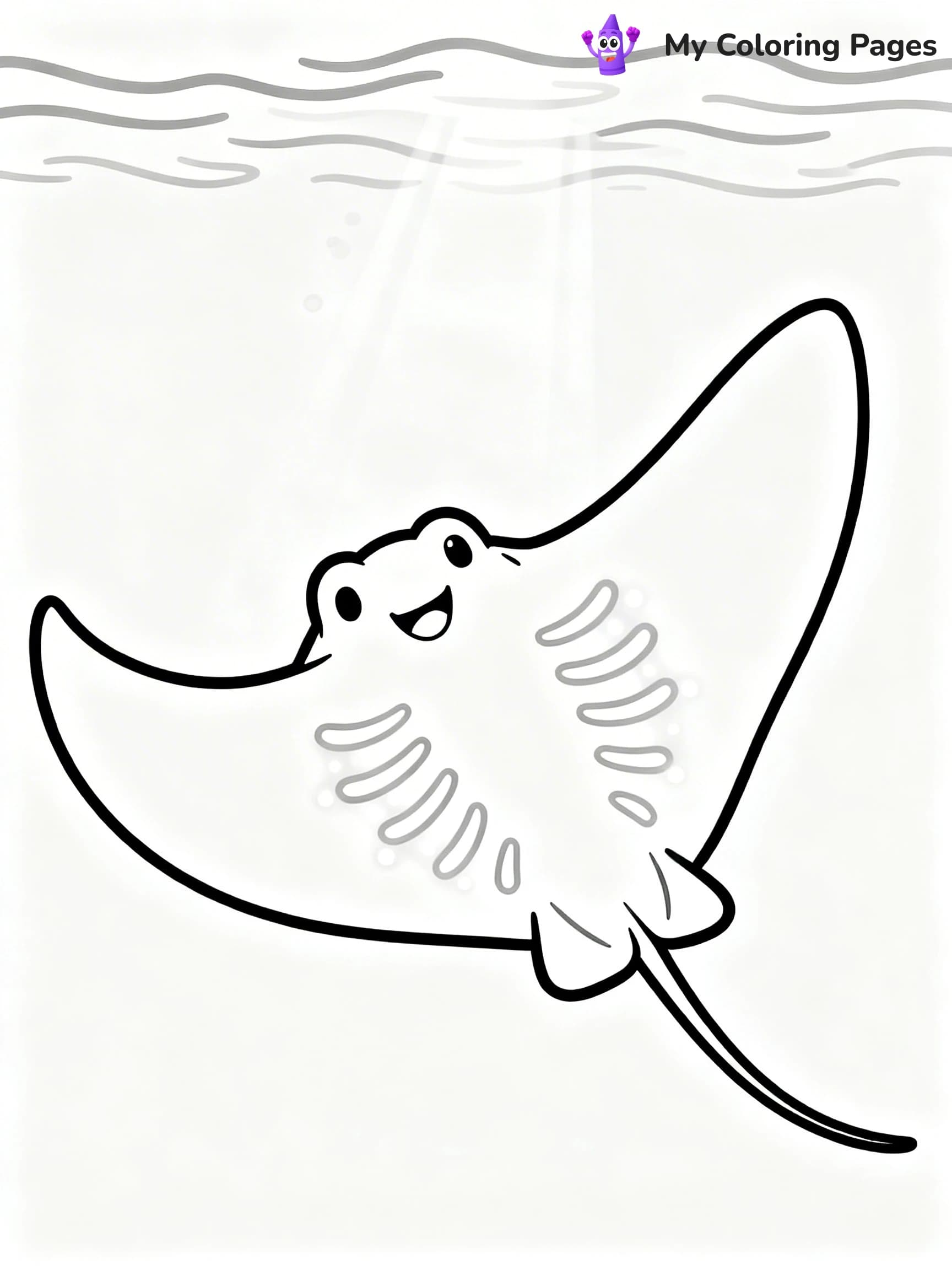 Stingray Coloring Pages - 5