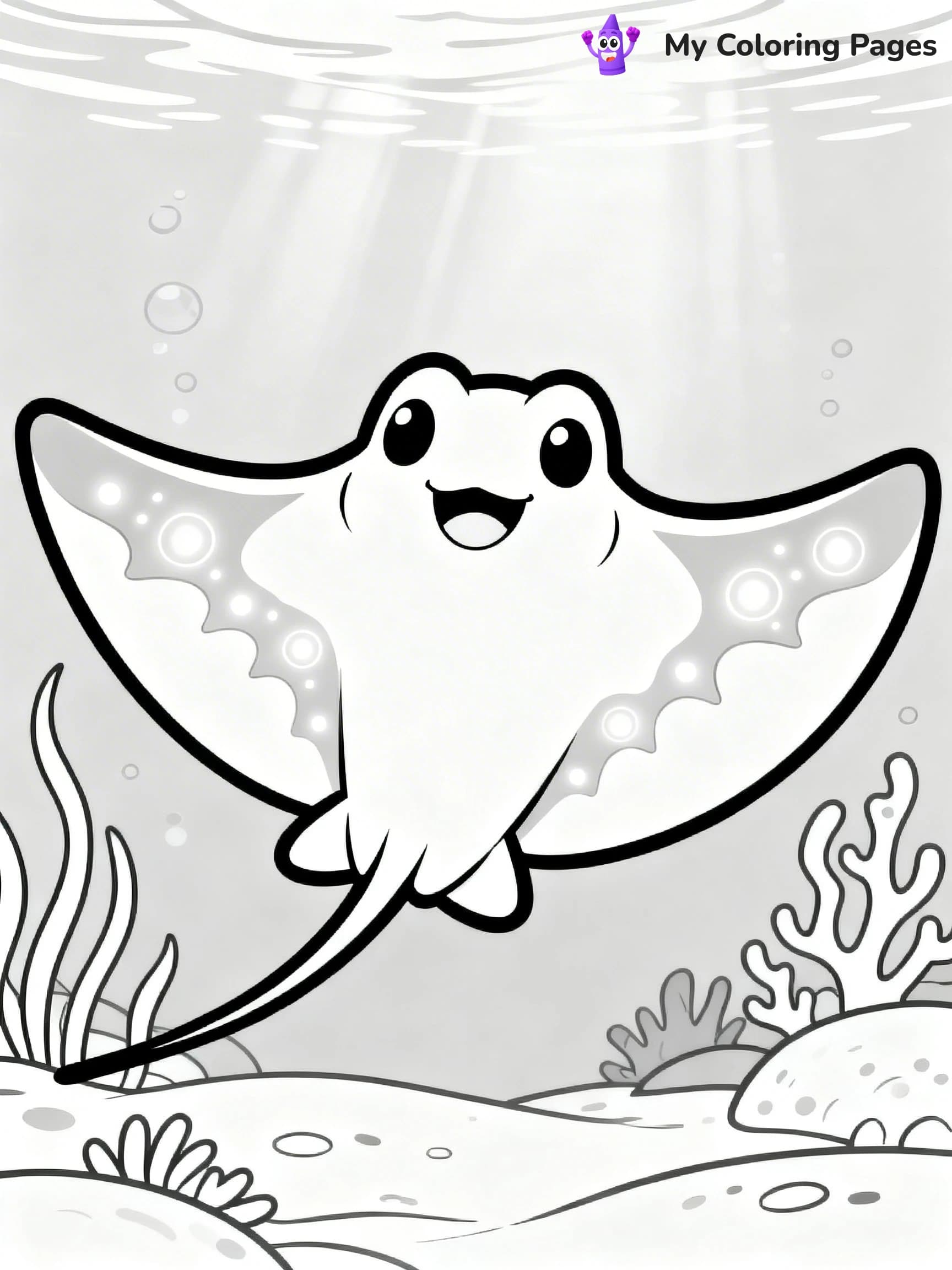 Stingray Coloring Pages - 4
