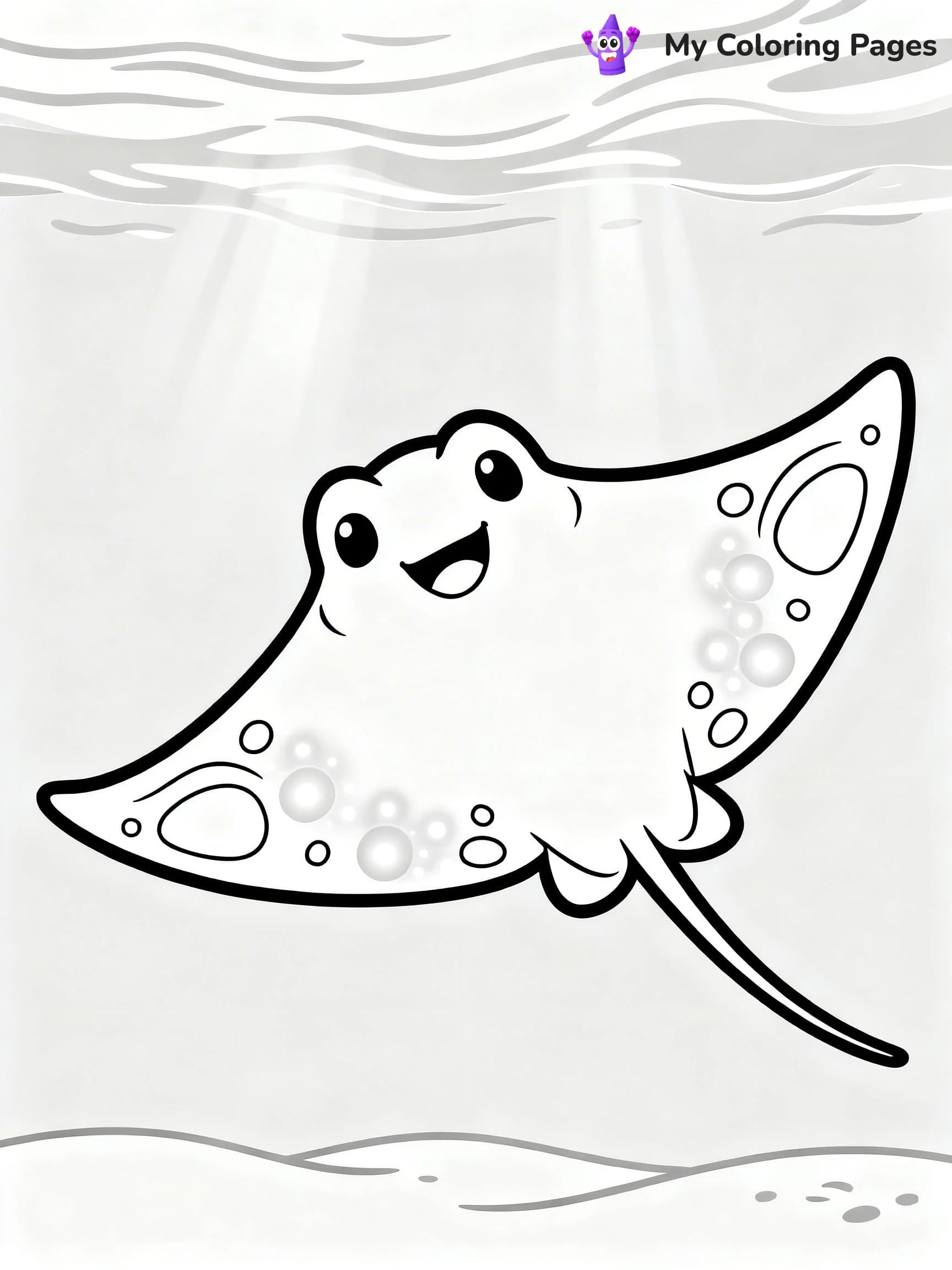 Stingray Coloring Pages - 3