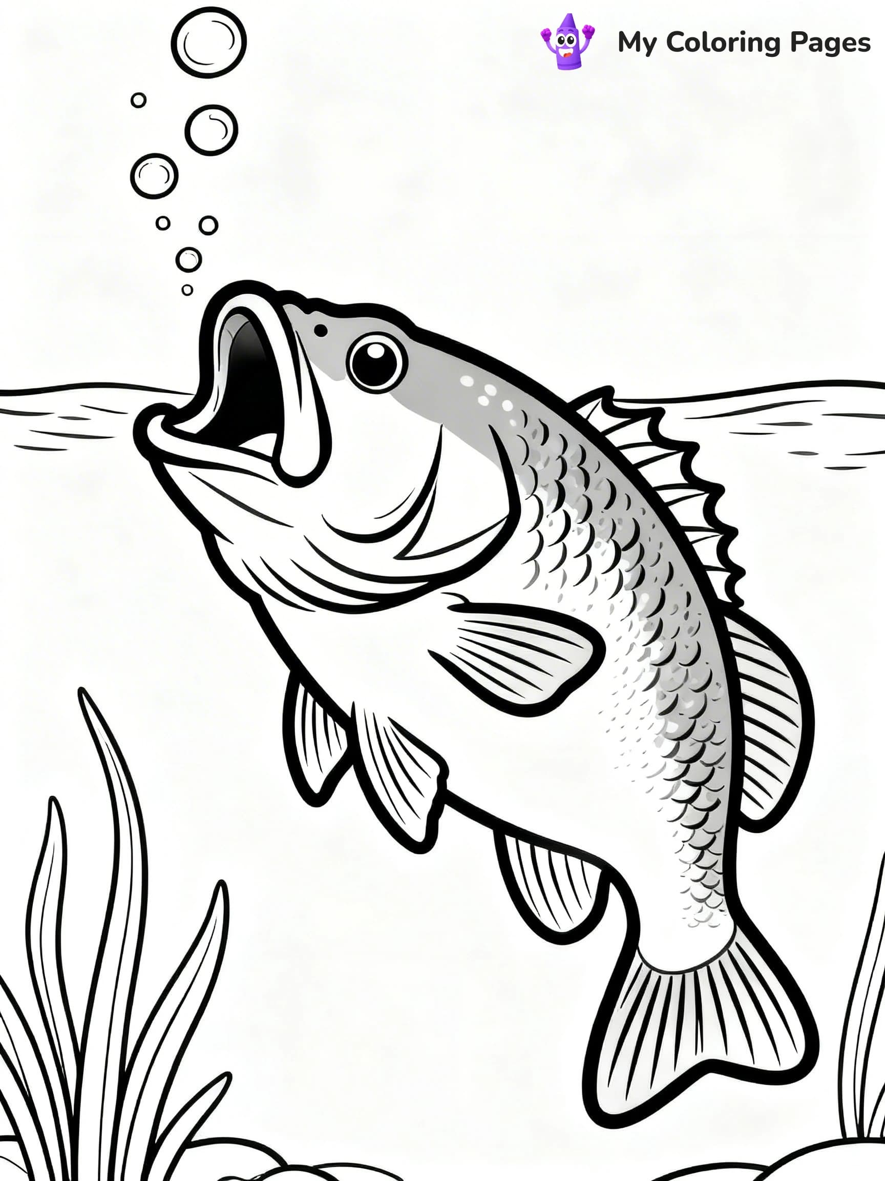 Bass Coloring Pages - 19