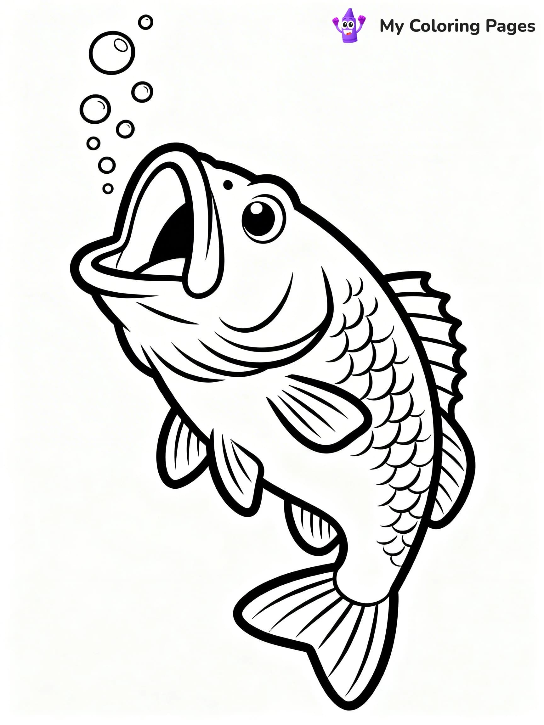 Bass Coloring Pages - 17