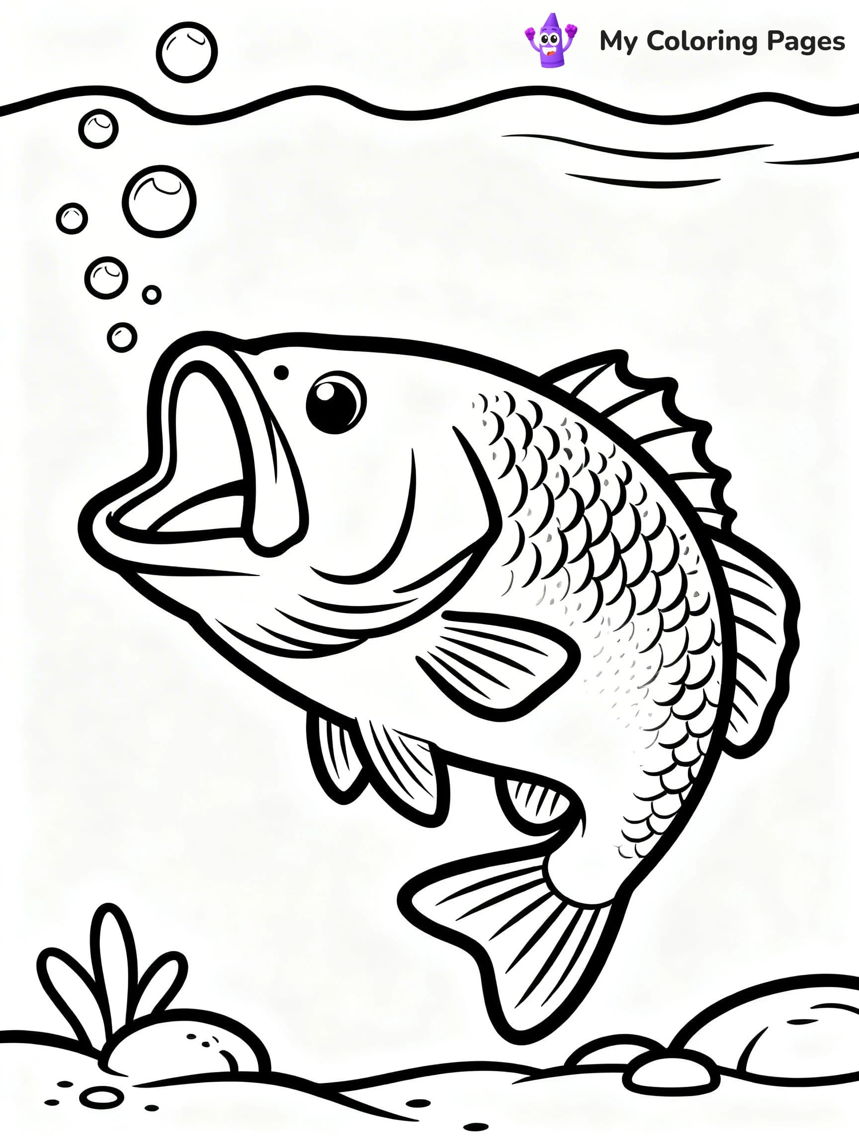 Bass Coloring Pages - 15