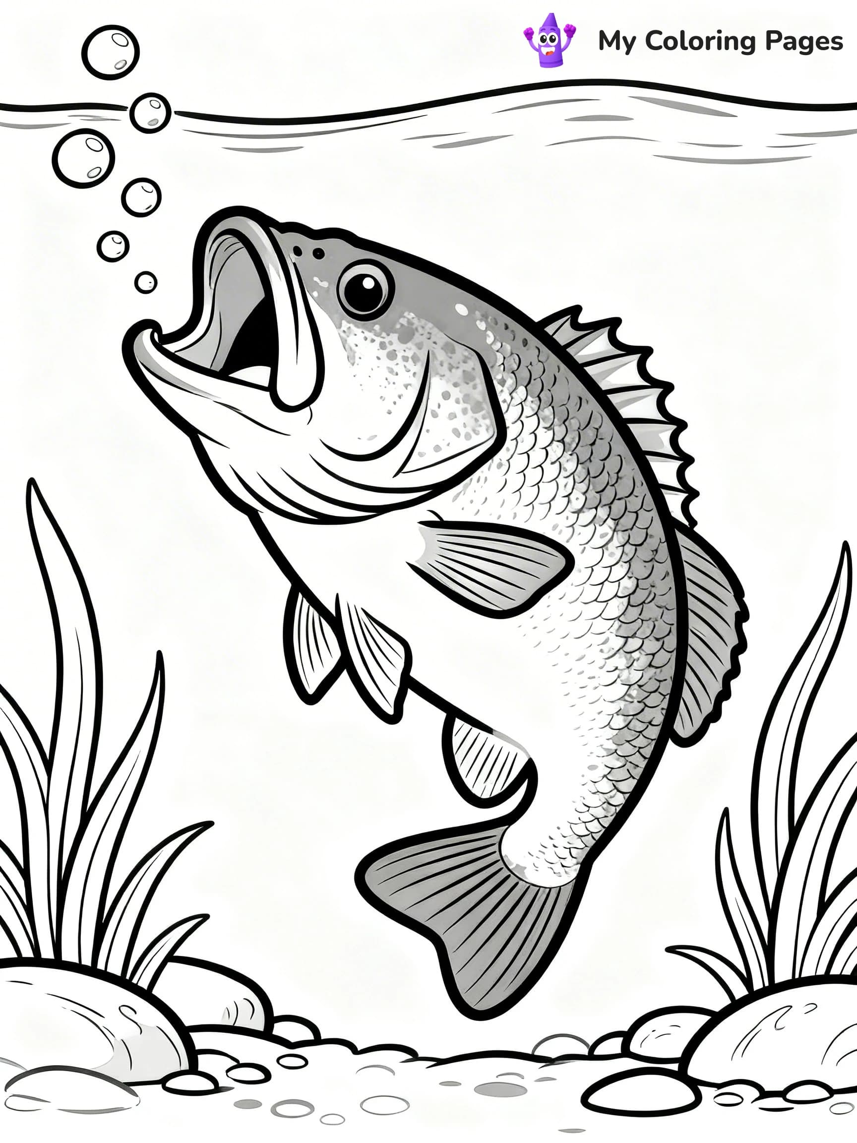 Bass Coloring Pages - 13