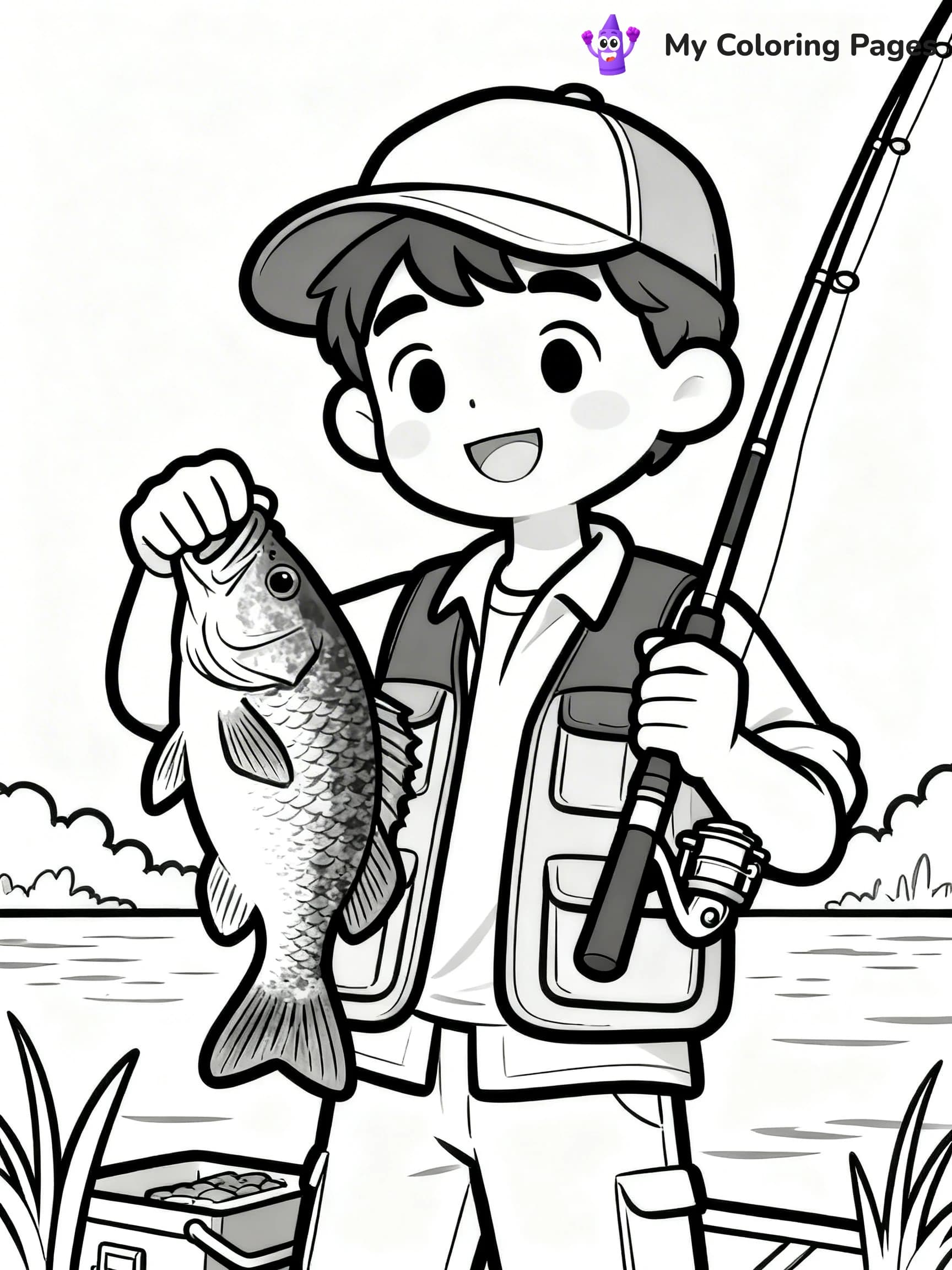 Bass Coloring Pages - 8