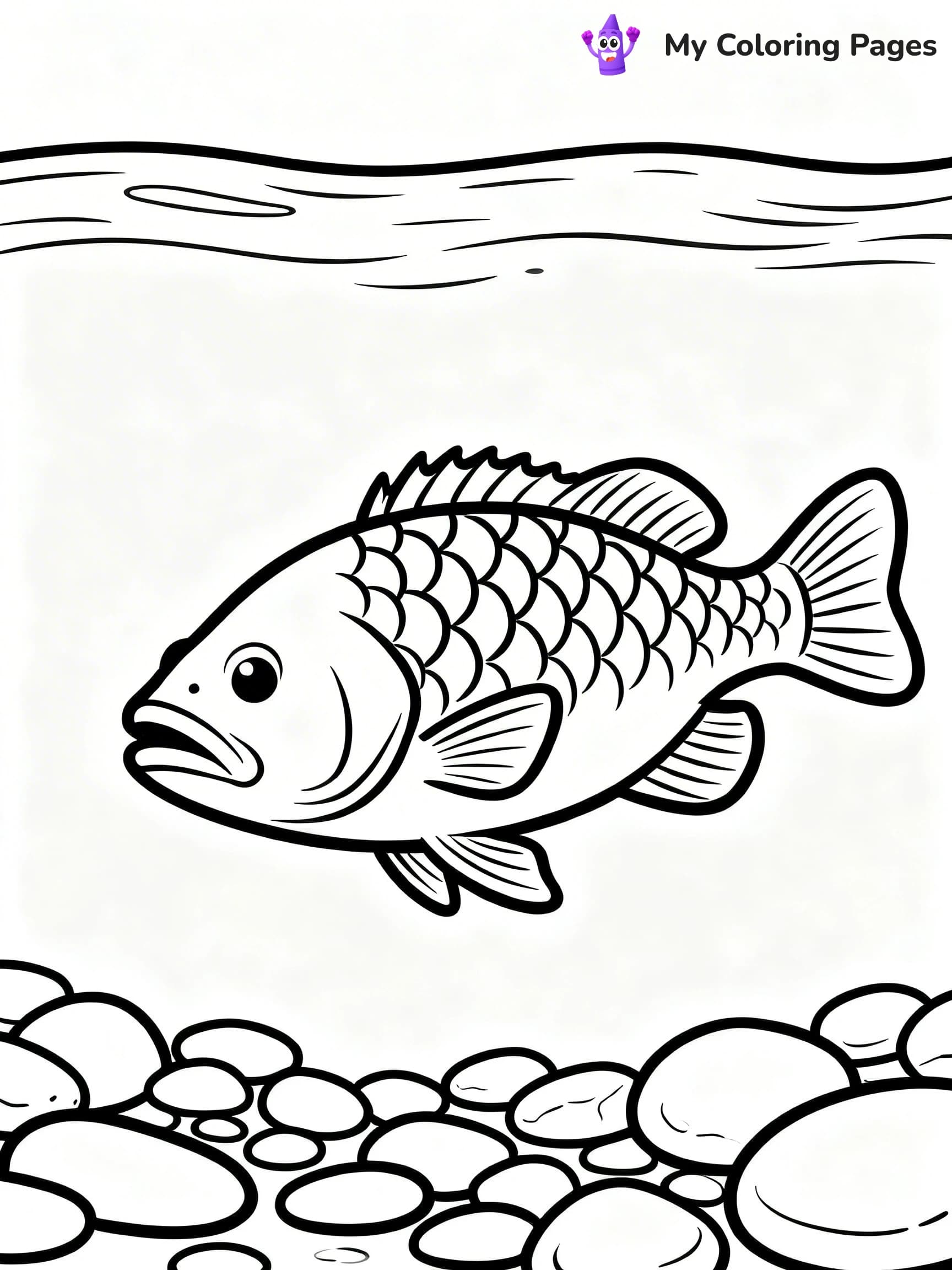 Bass Coloring Pages - 3