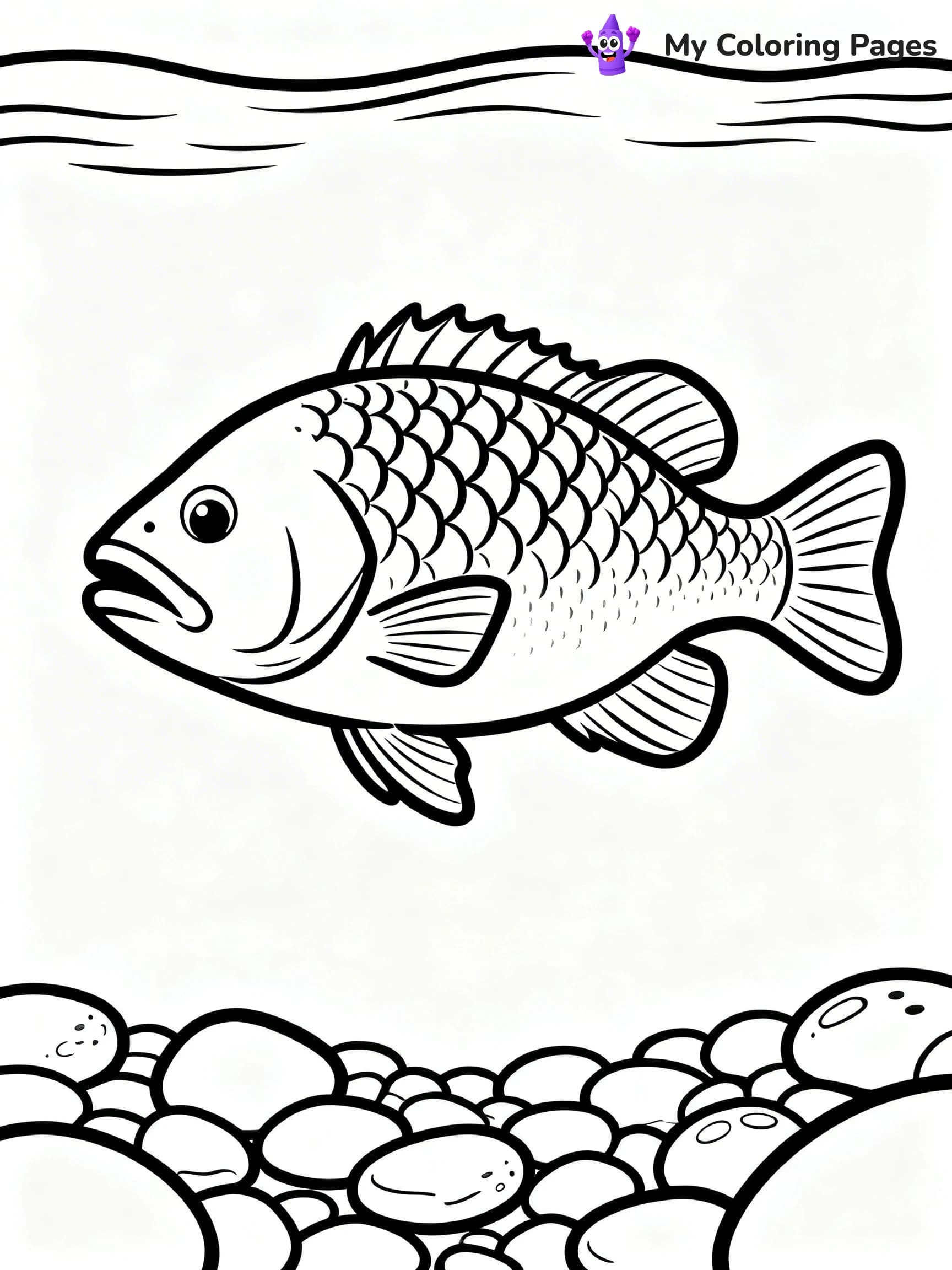 Bass Coloring Pages - 2