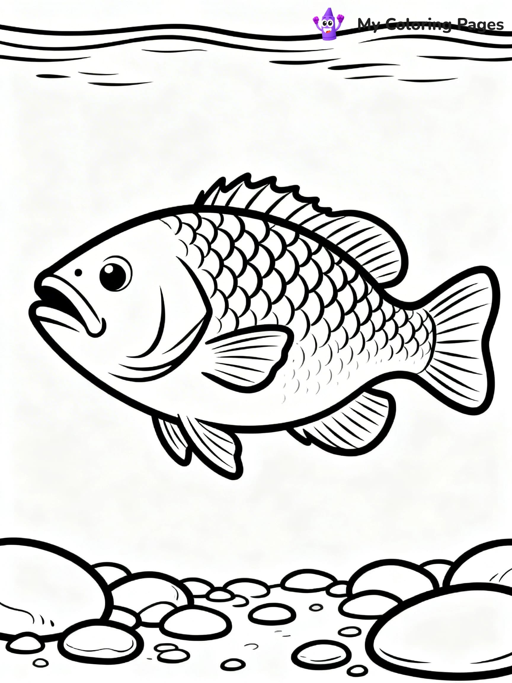 Bass Coloring Pages - 1
