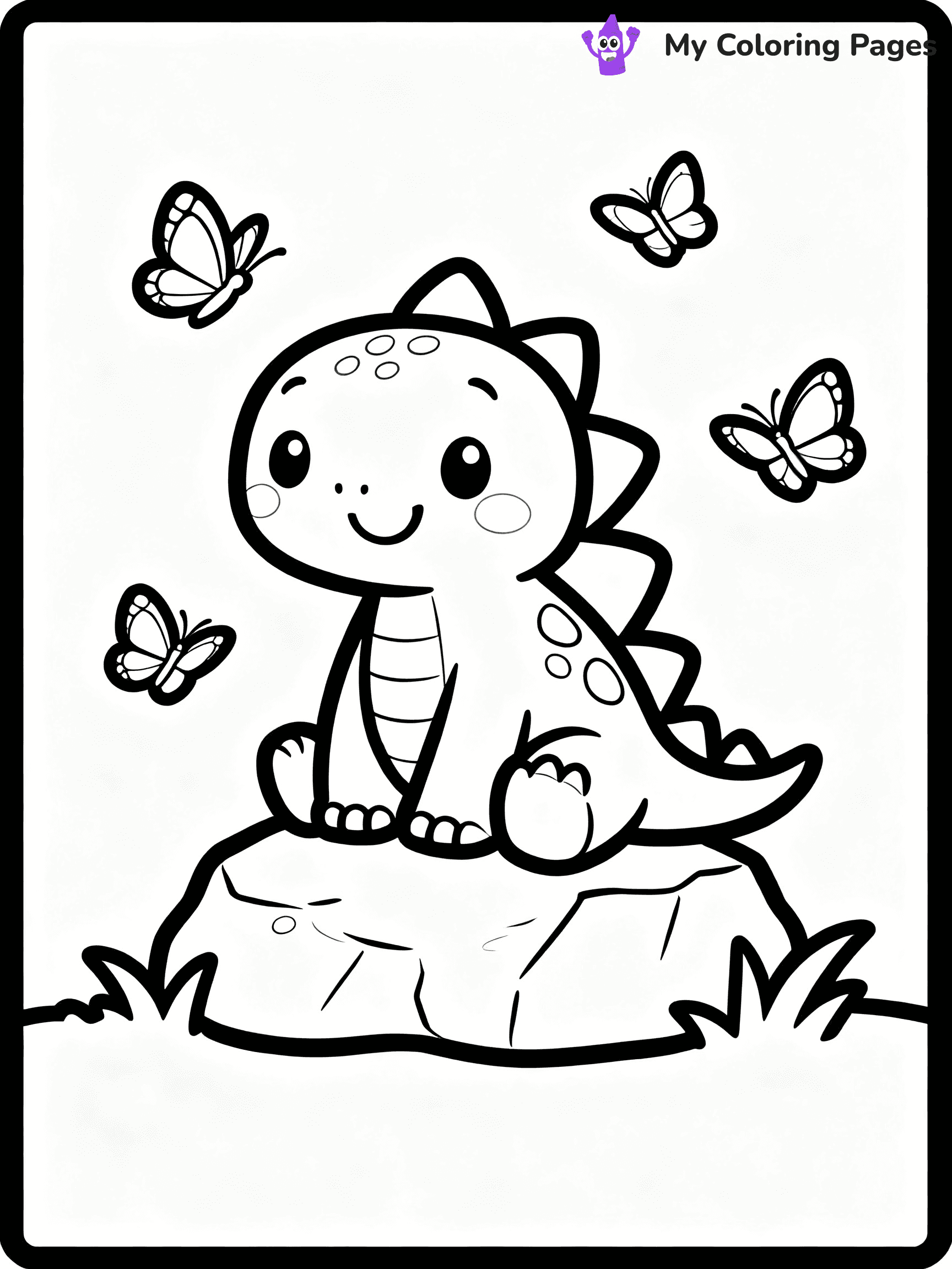 Stegosaurus Coloring Pages - 19
