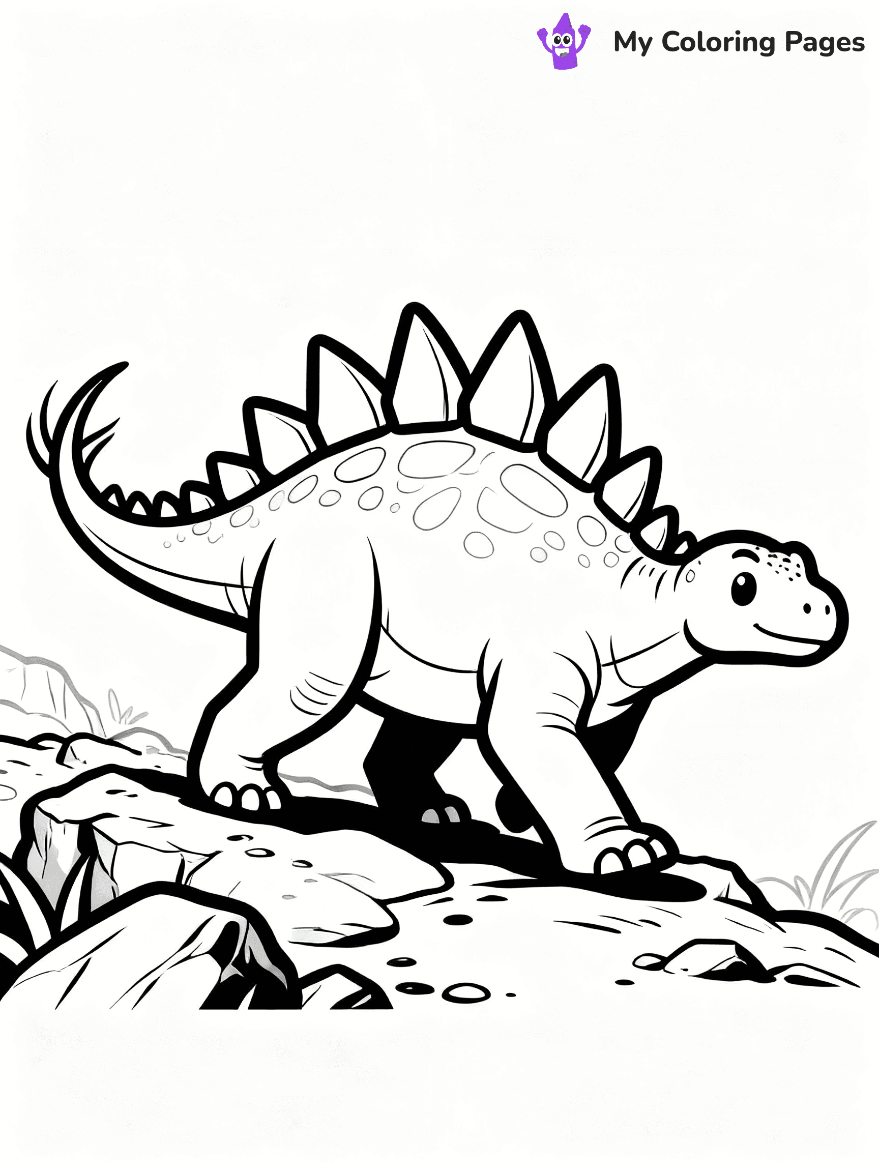 Stegosaurus Coloring Pages - 10