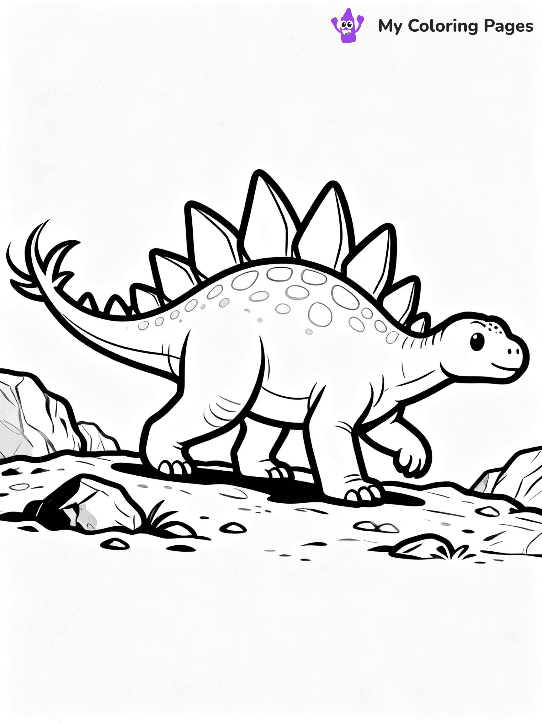 Stegosaurus Coloring Pages - 9