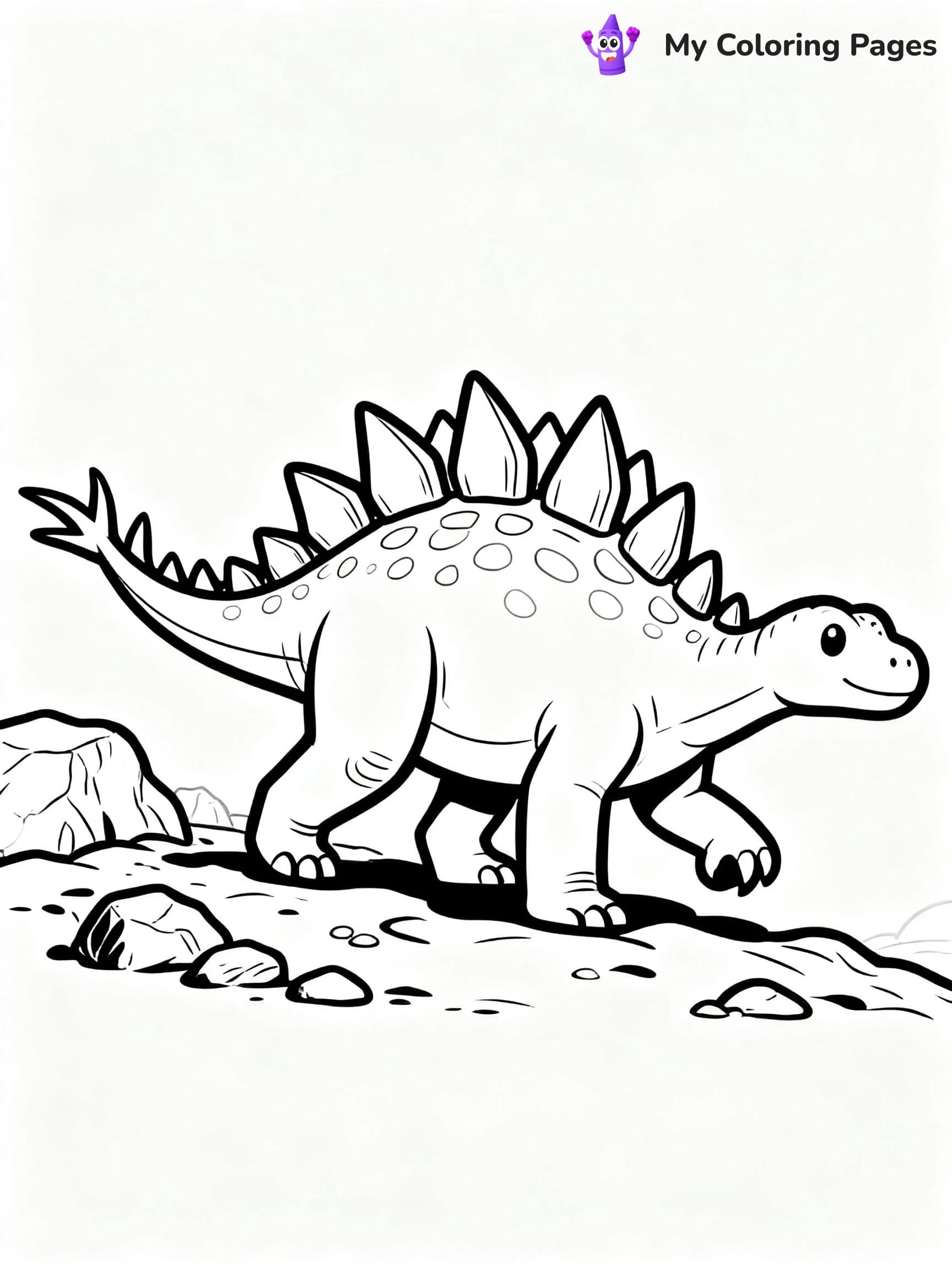 Stegosaurus Coloring Pages - 8
