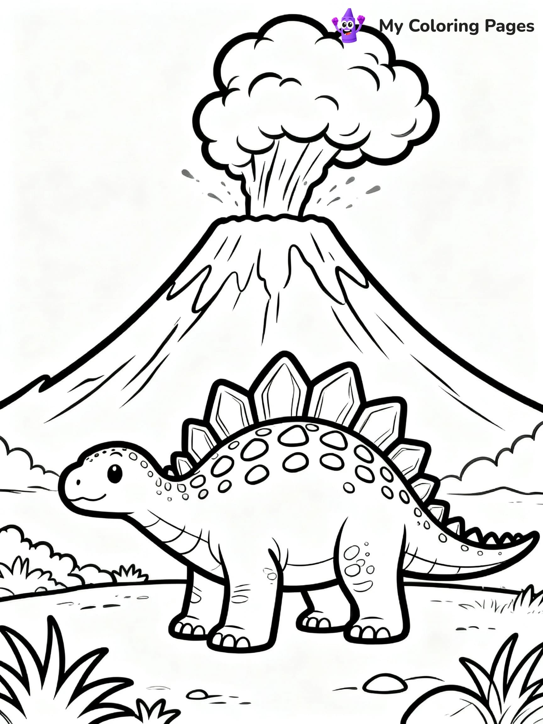 Stegosaurus Coloring Pages - 7