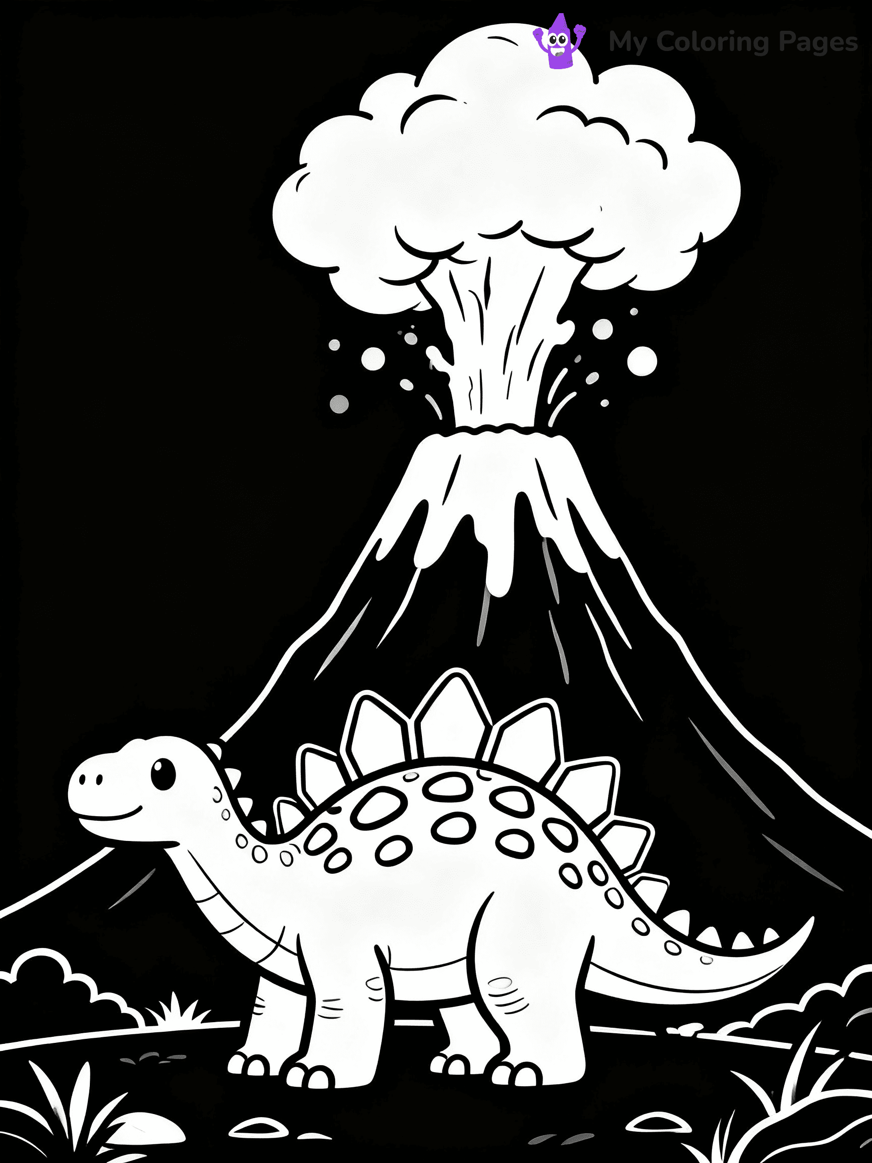 Stegosaurus Coloring Pages - 6