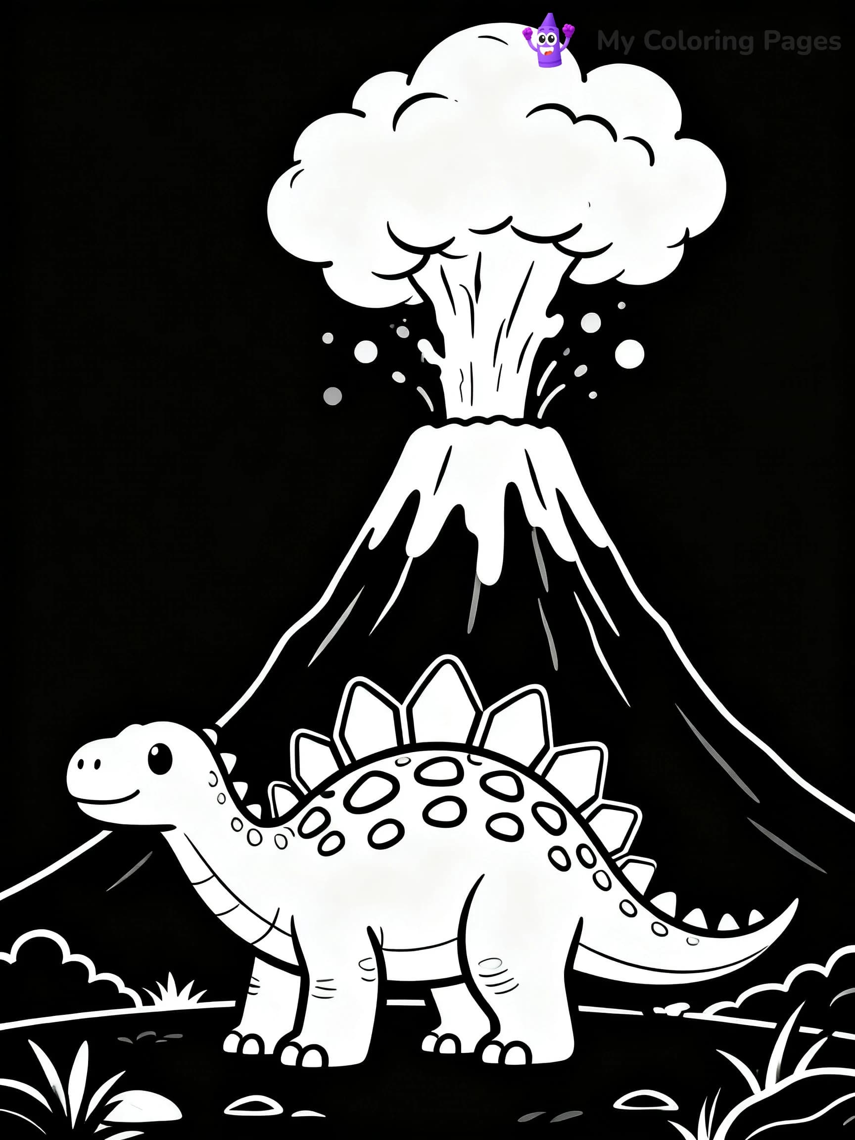 Stegosaurus Coloring Pages - 6