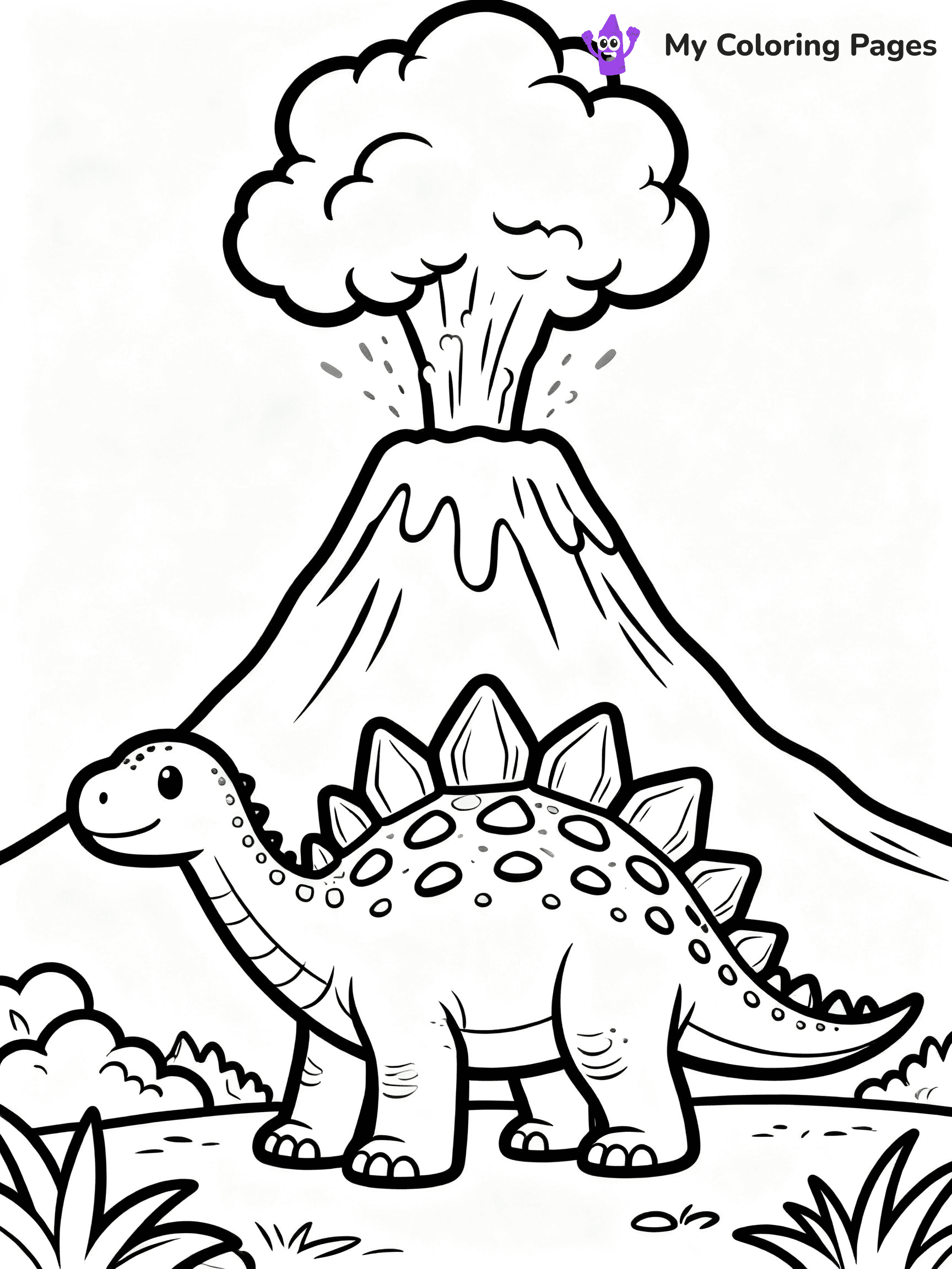 Stegosaurus Coloring Pages - 4