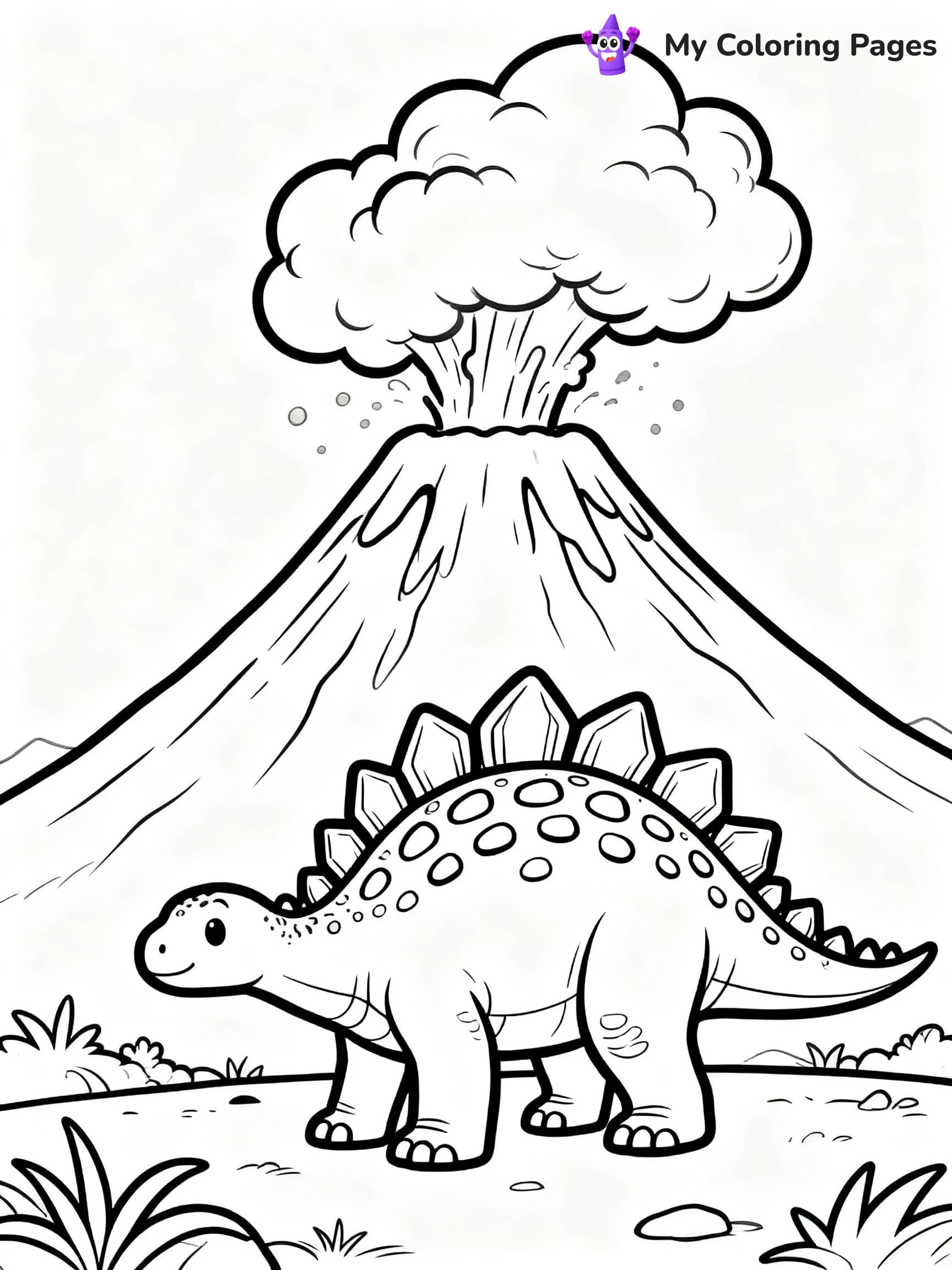 Stegosaurus Coloring Pages - 3