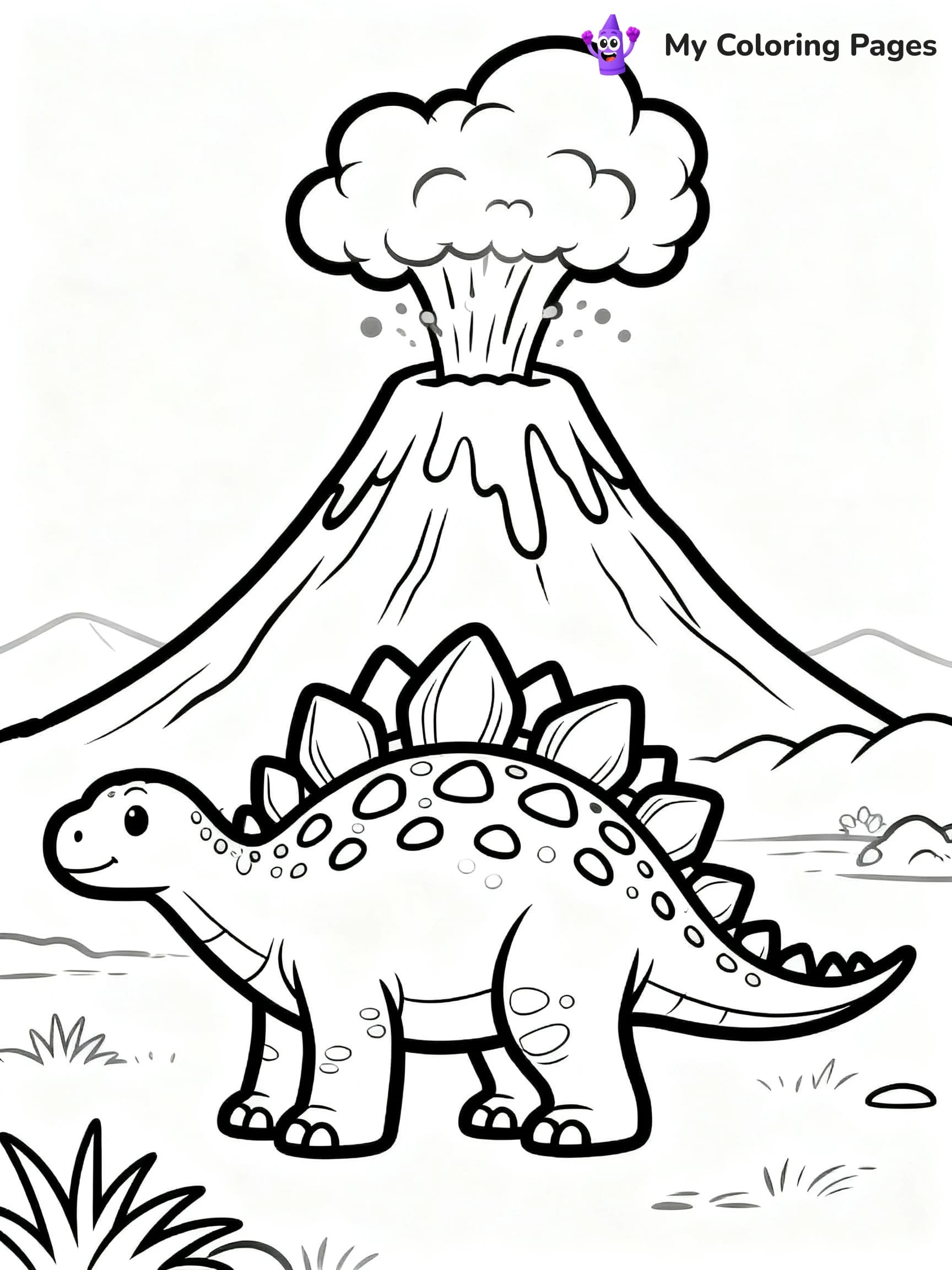 Stegosaurus Coloring Pages - 2