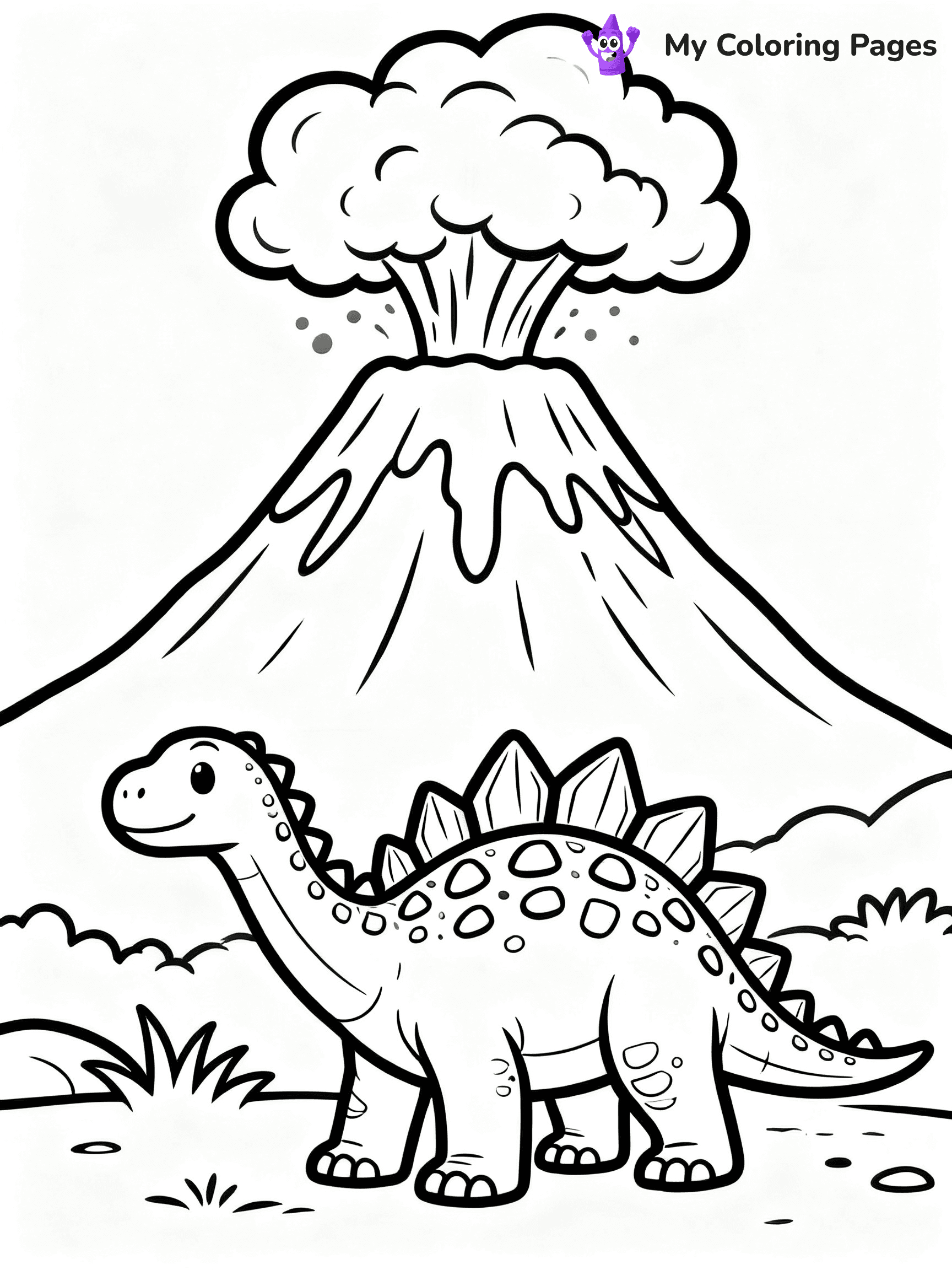 Stegosaurus Coloring Pages - 1