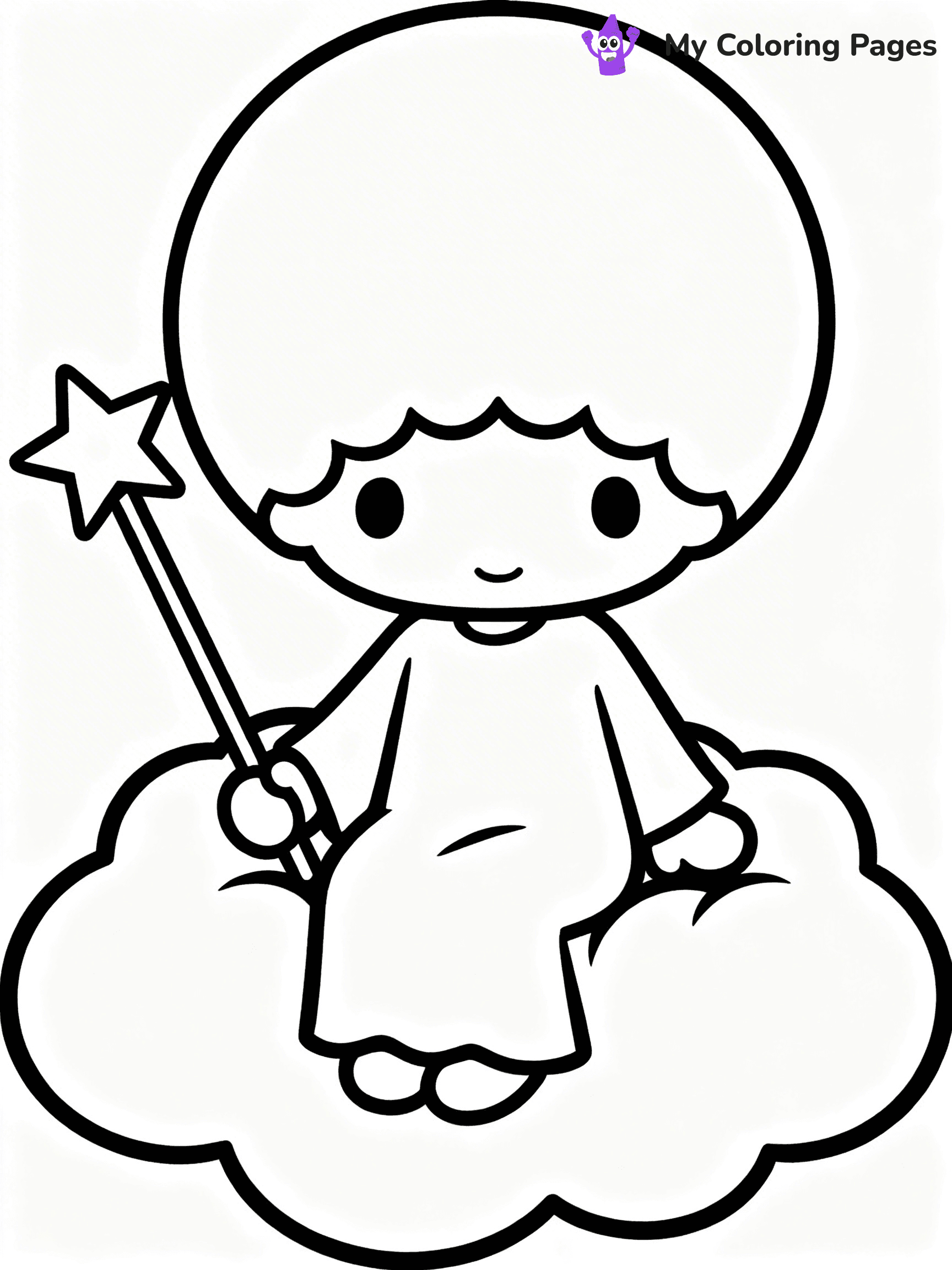 Little Twin Stars Coloring Pages - 29