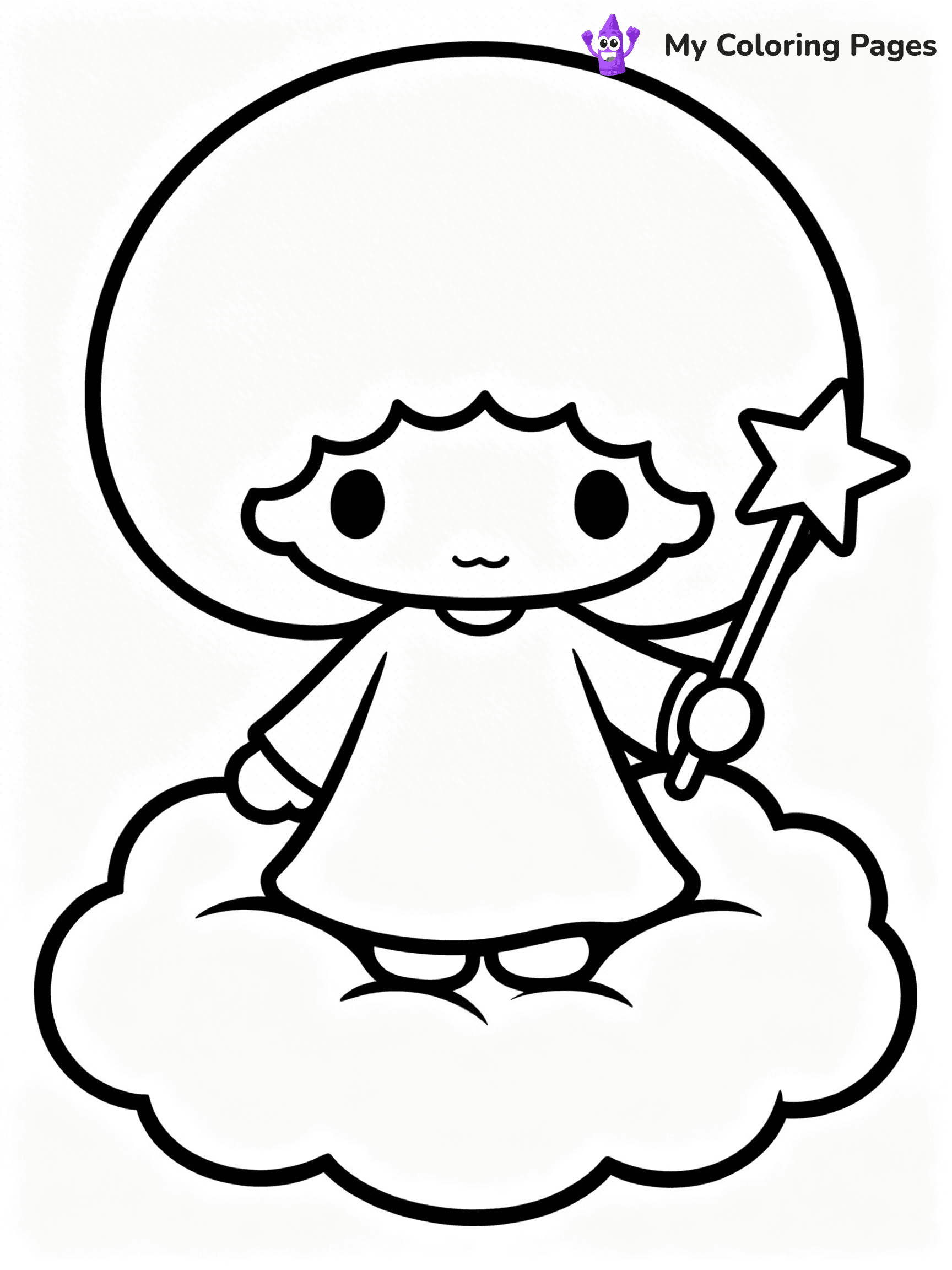 Little Twin Stars Coloring Pages - 28