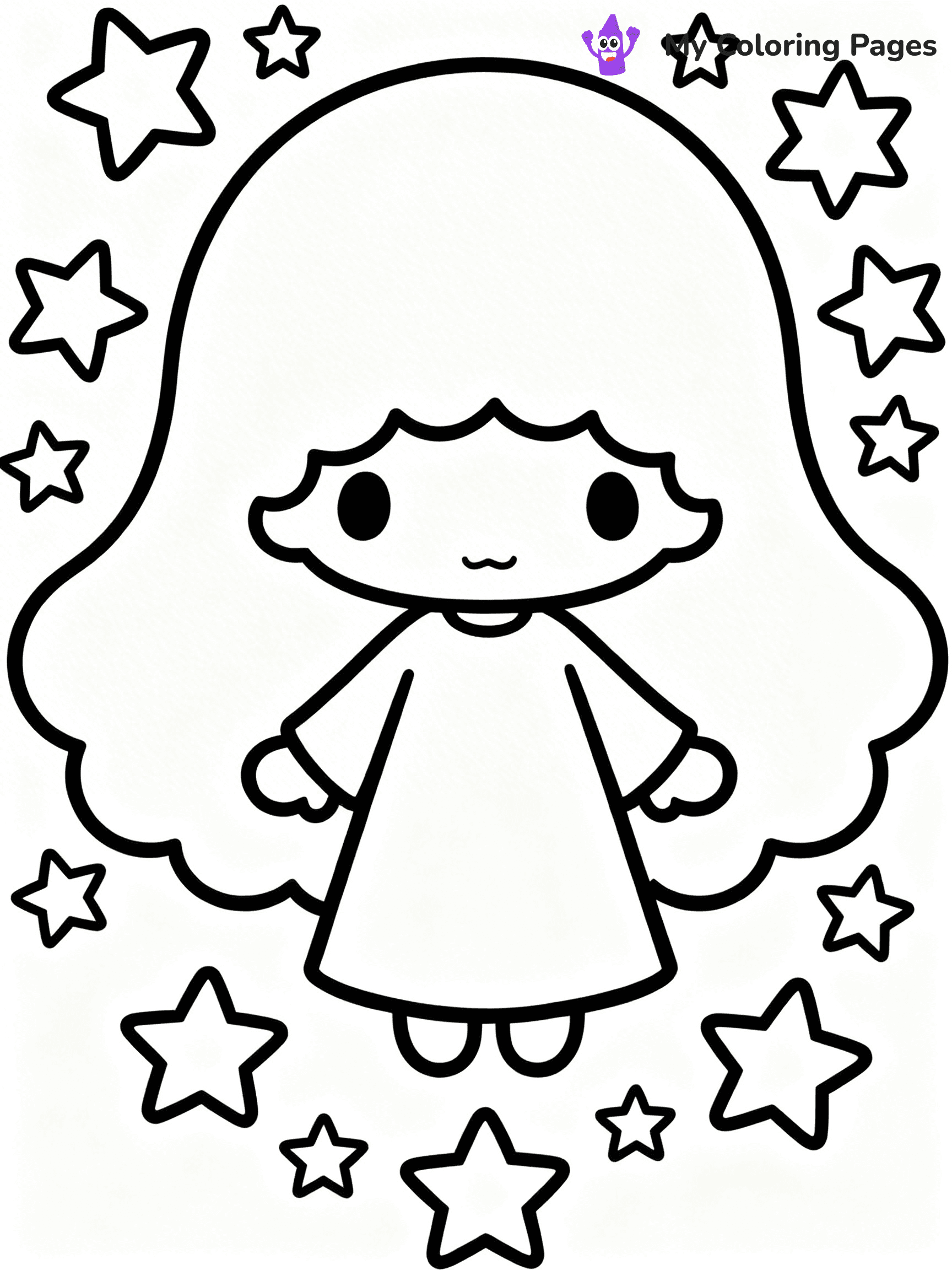 Little Twin Stars Coloring Pages - 24