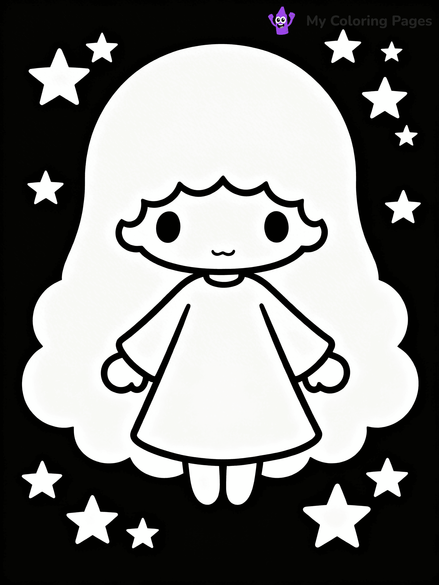Little Twin Stars Coloring Pages - 23