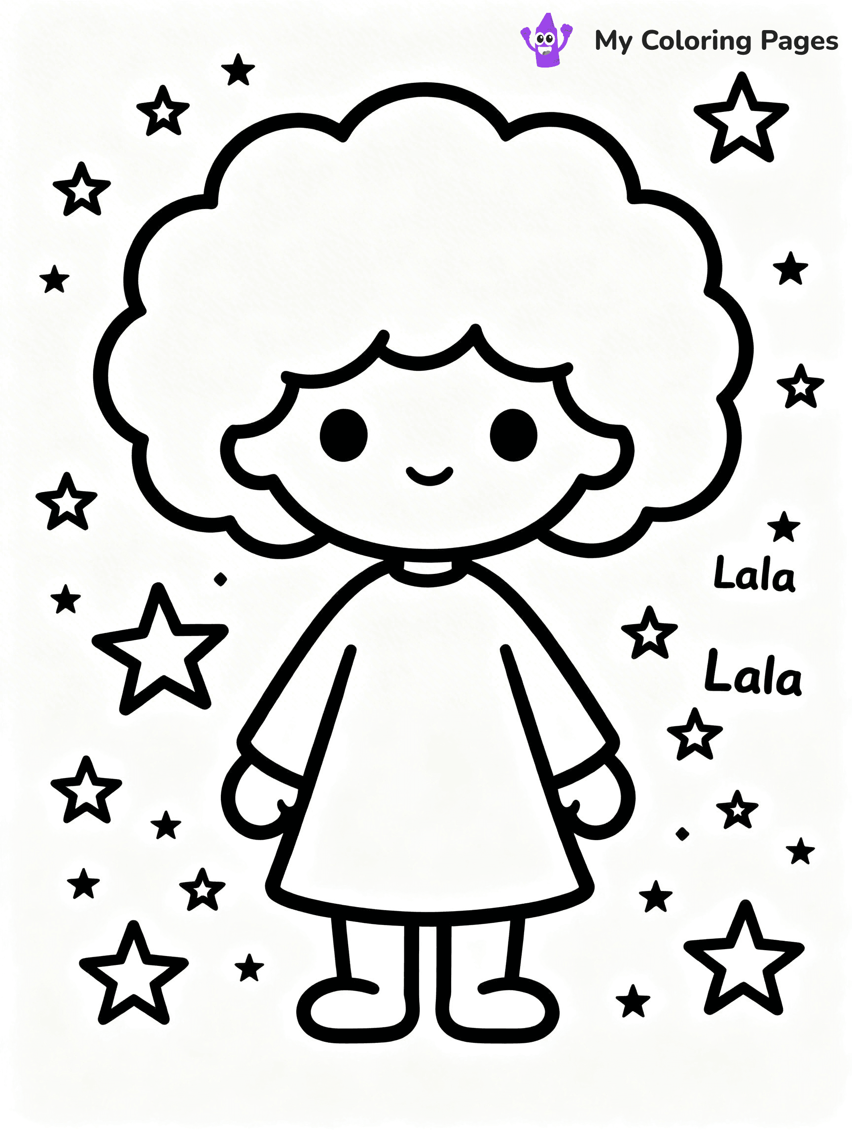 Little Twin Stars Coloring Pages - 18