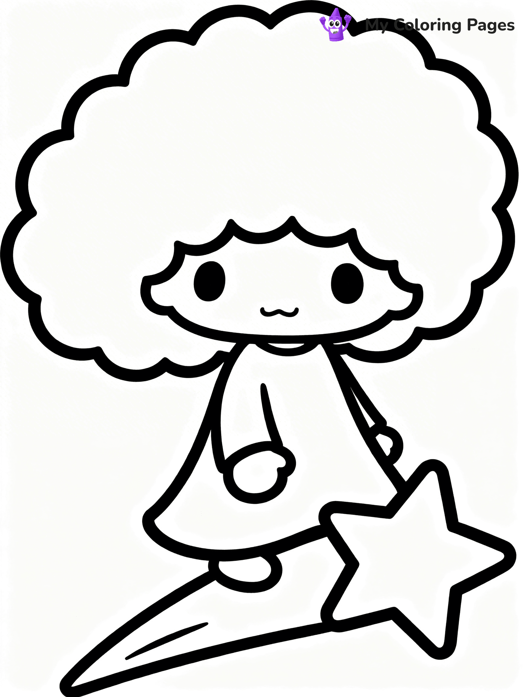 Little Twin Stars Coloring Pages - 7