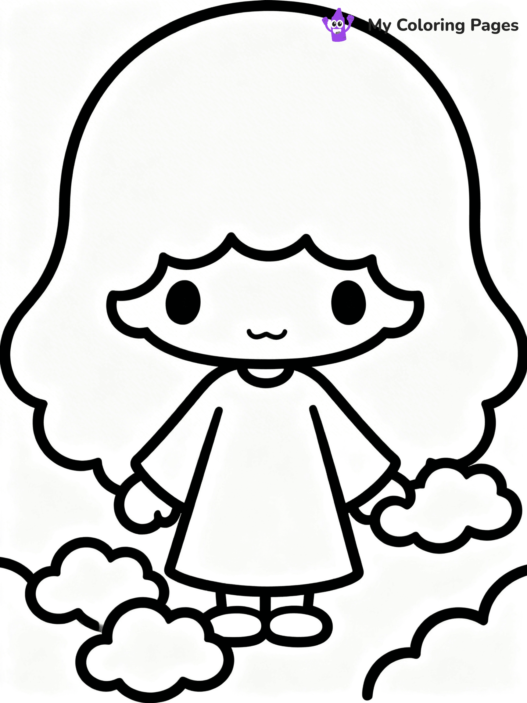 Little Twin Stars Coloring Pages - 5