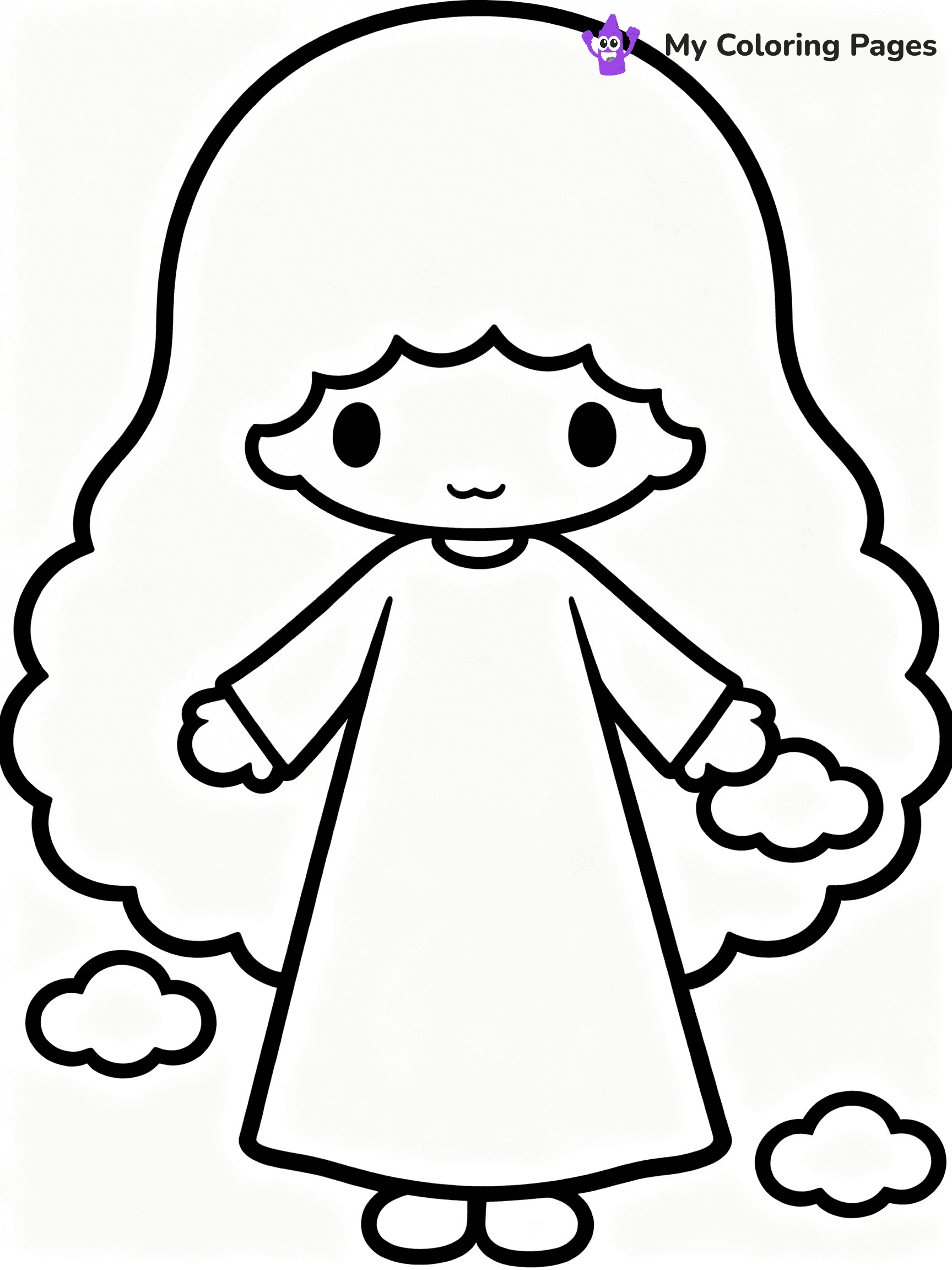 Little Twin Stars Coloring Pages - 4