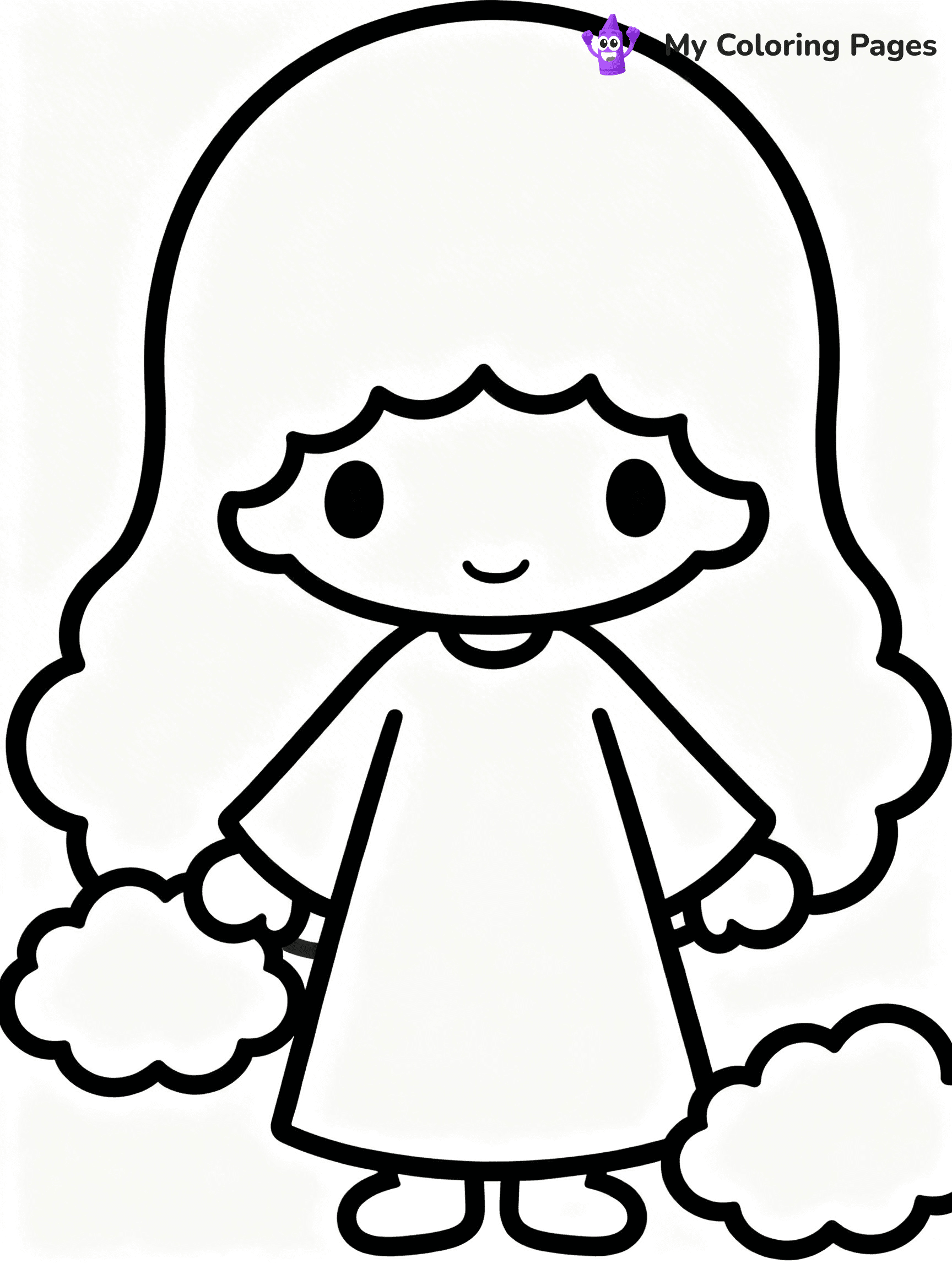 Little Twin Stars Coloring Pages - 3