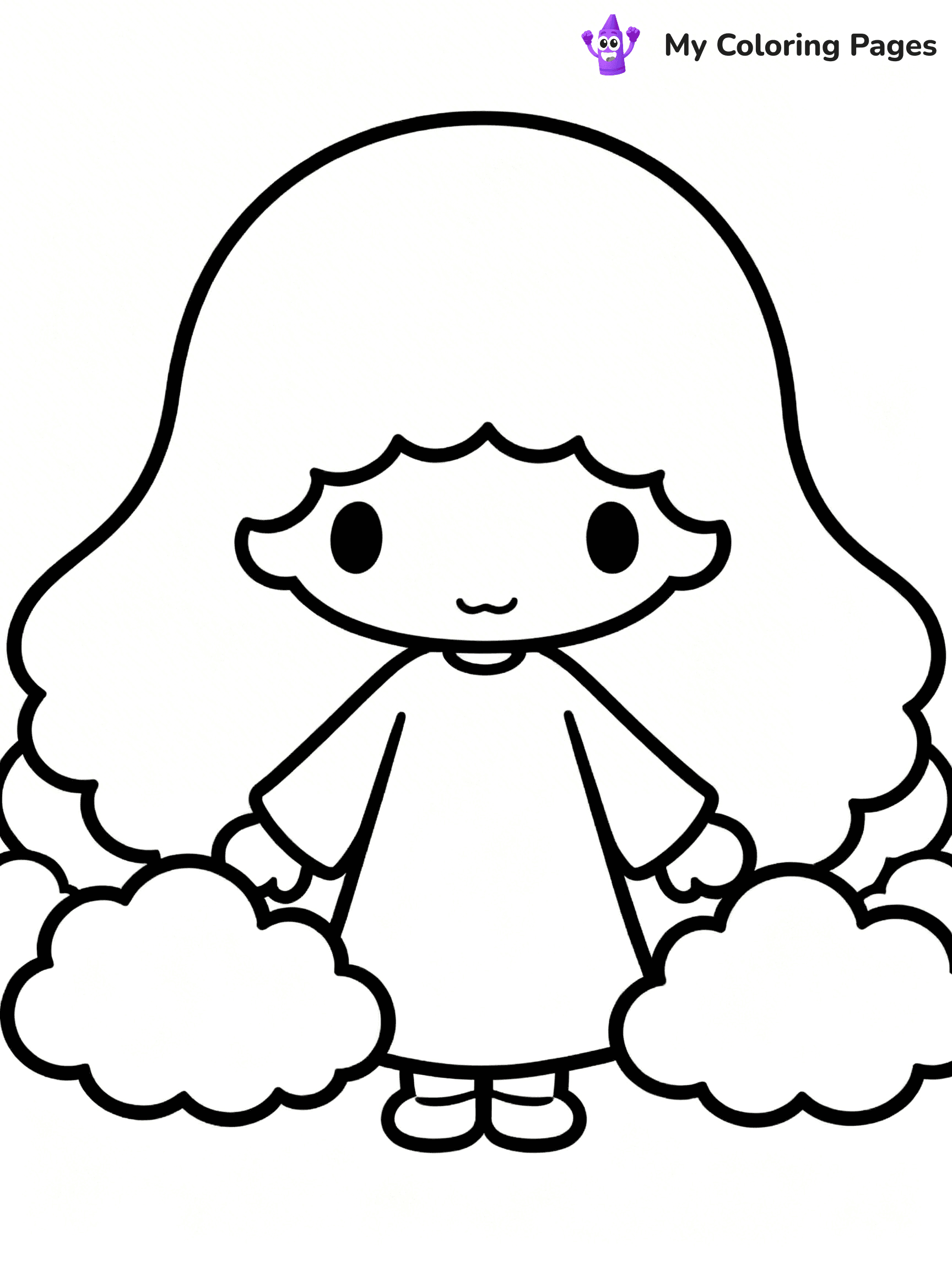 Little Twin Stars Coloring Pages - 2