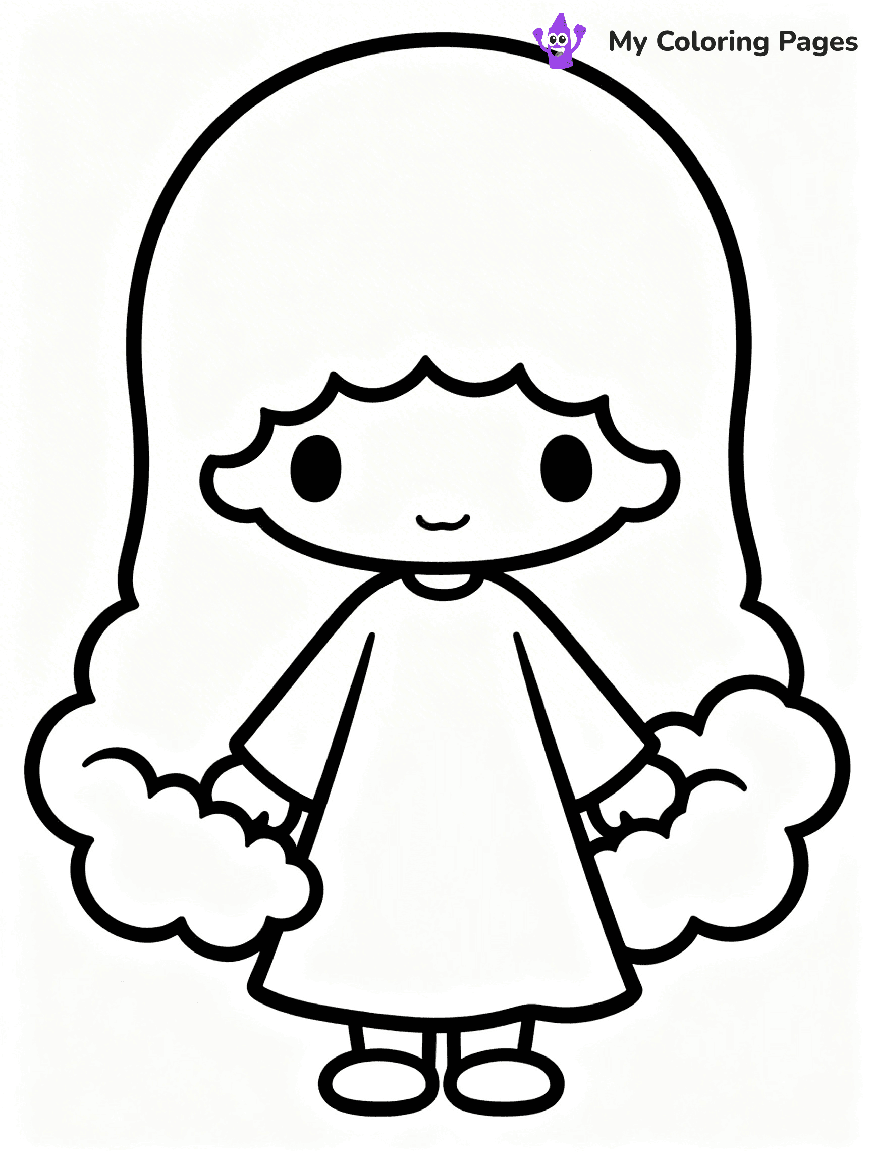 Little Twin Stars Coloring Pages - 1