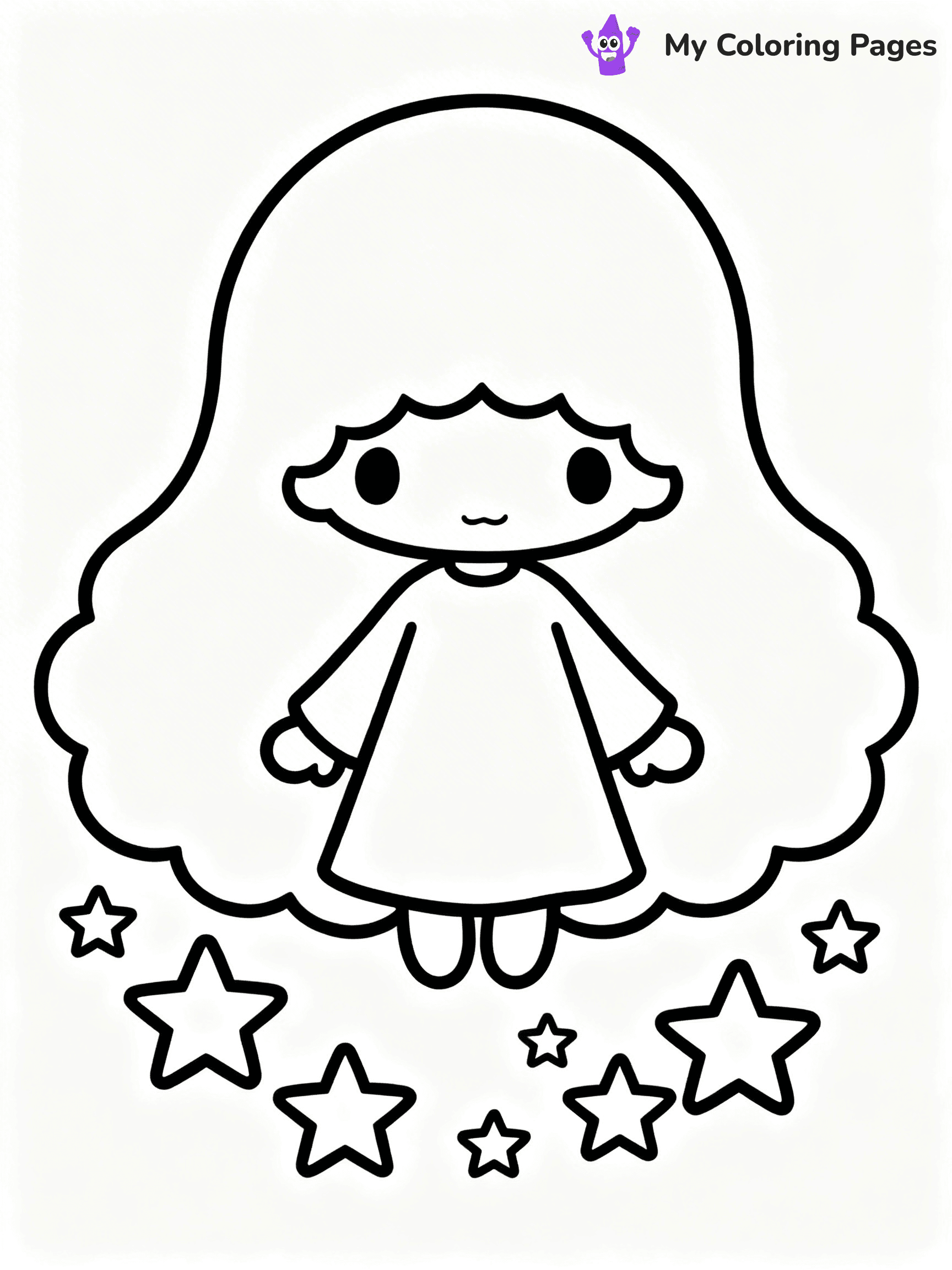 Little Twin Stars Coloring Pages - 24
