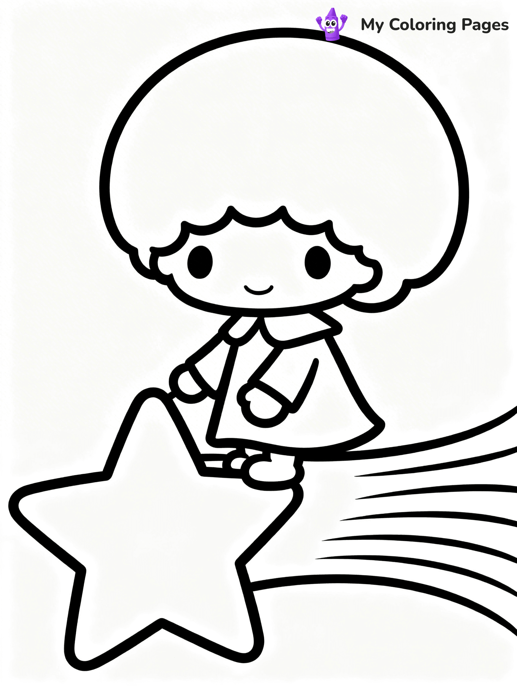 Little Twin Stars Coloring Pages - 20