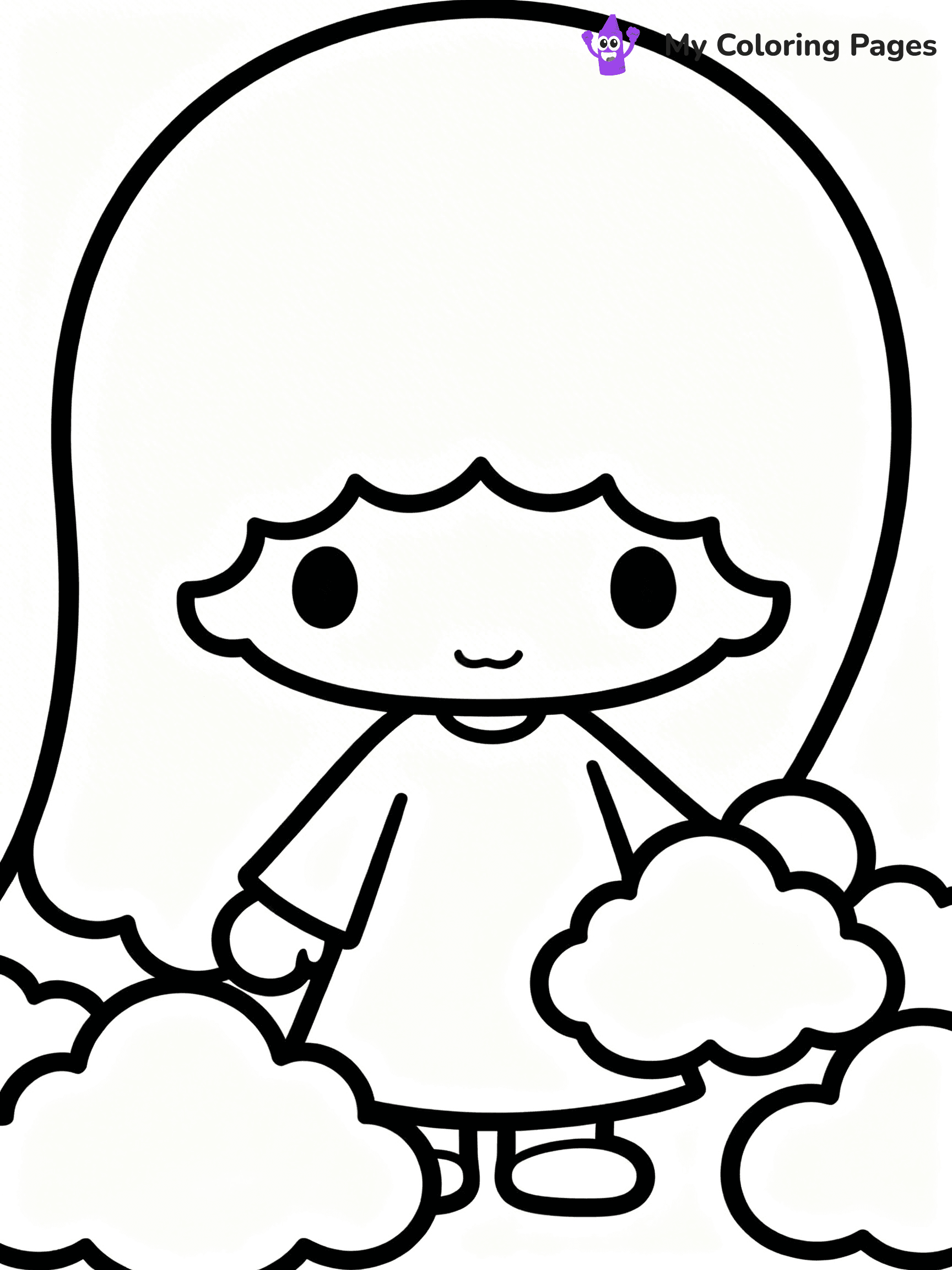 Little Twin Stars Coloring Pages - 15