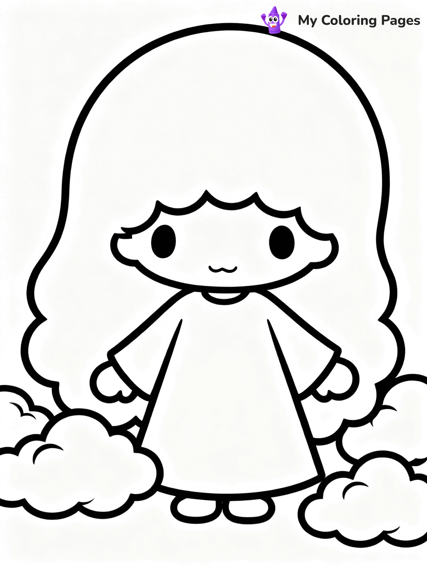 Little Twin Stars Coloring Pages - 14
