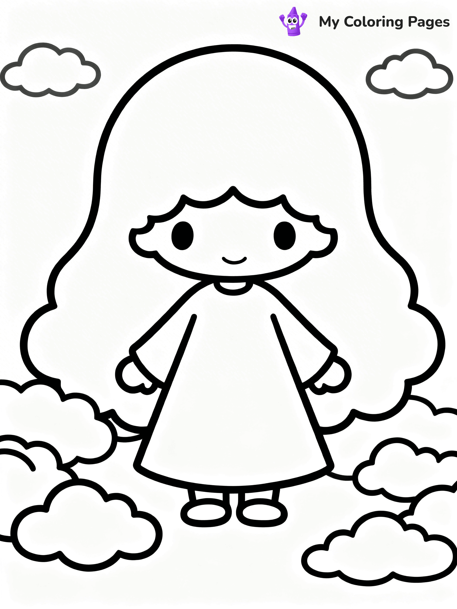 Little Twin Stars Coloring Pages - 13