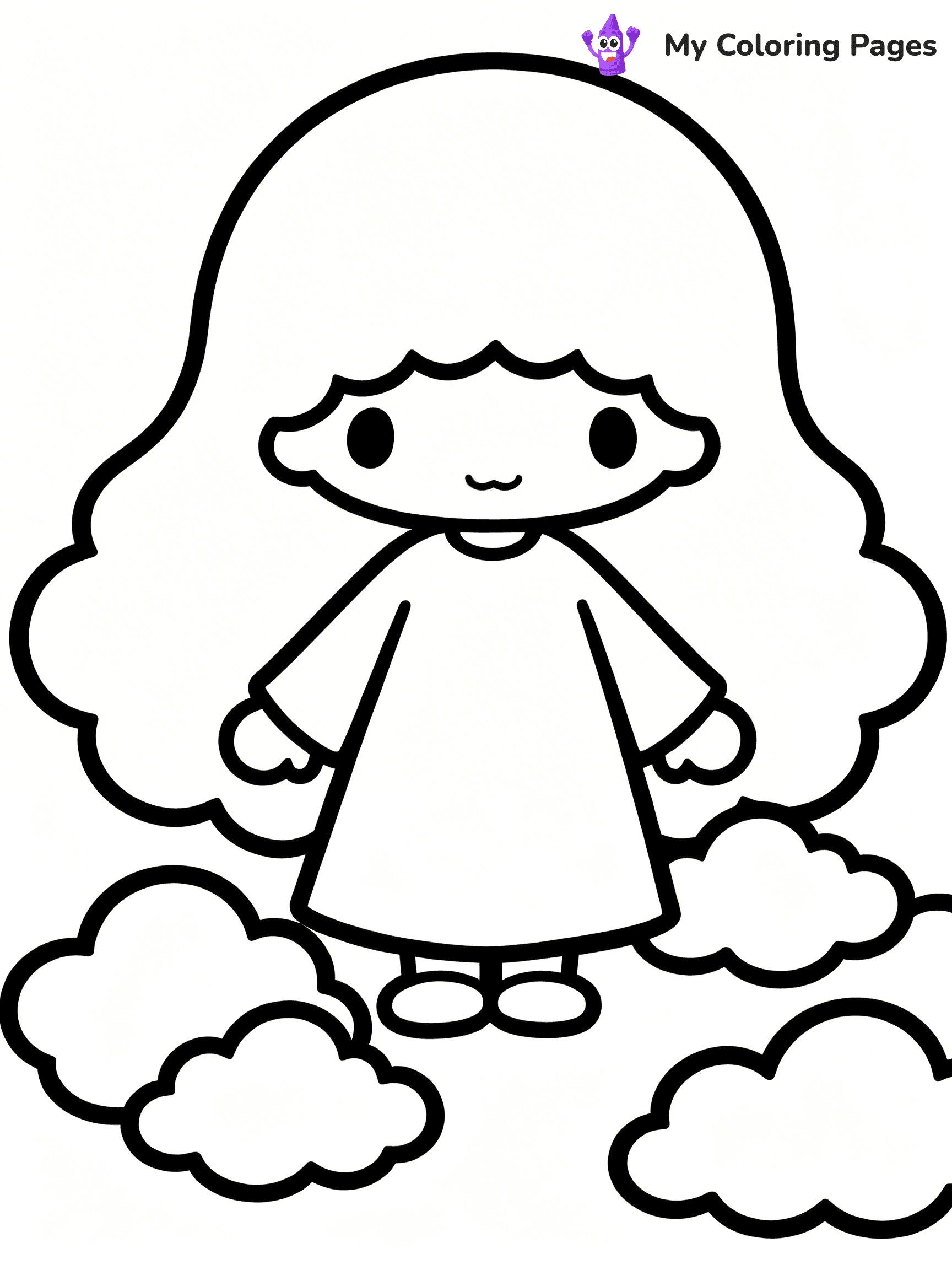 Little Twin Stars Coloring Pages - 11